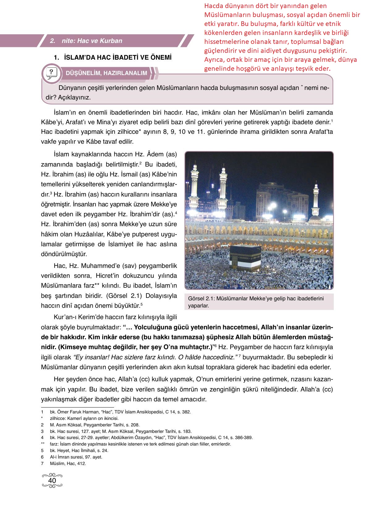 7. Sınıf Erkad Yayıncılık Din Kültürü Ve Ahlak Bilgisi Ders Kitabı Sayfa 40 Cevapları 7. Sınıf Erkad Yayıncılık Din Kültürü Ve Ahlak Bilgisi Ders Kitabı Sayfa 40 Cevapları
