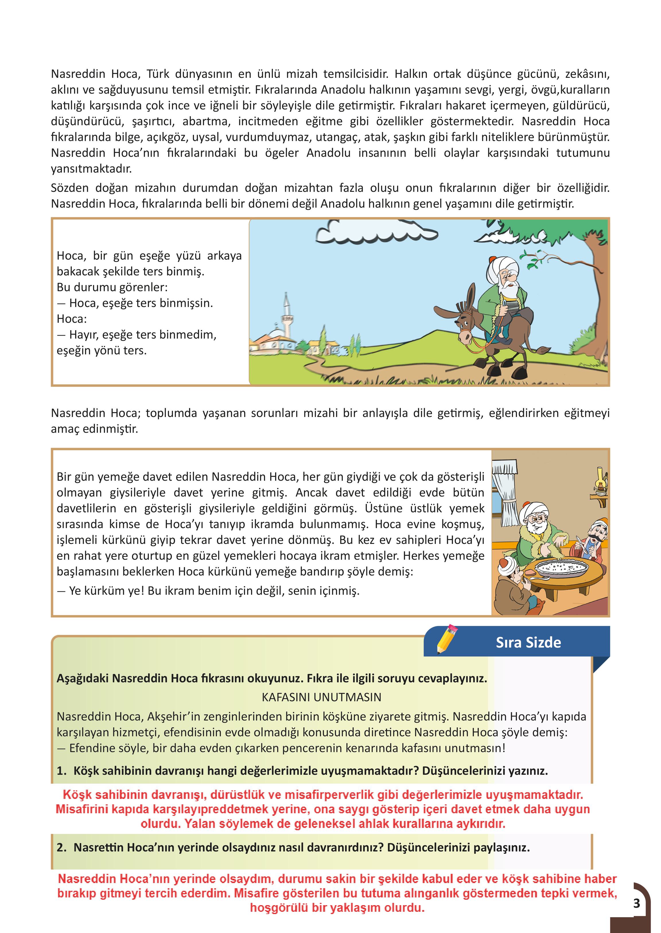 7. Sınıf Meb Yayınları Kültür Ve Medeniyetimize Yön Verenler Ders Kitabı 1. Kitap Sayfa 124 Cevapları