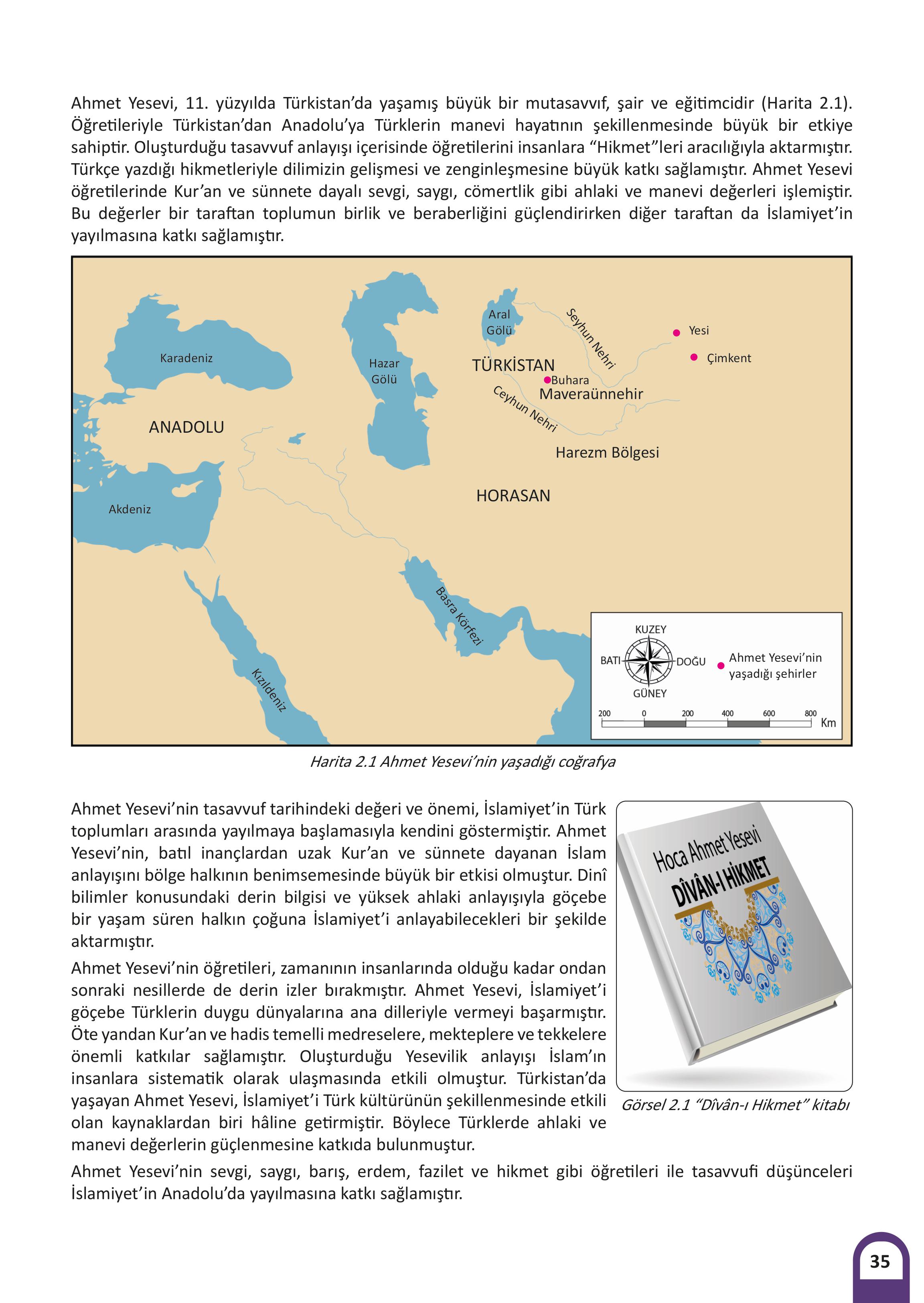 7. Sınıf Meb Yayınları Kültür Ve Medeniyetimize Yön Verenler Ders Kitabı 1. Kitap Sayfa 36 Cevapları