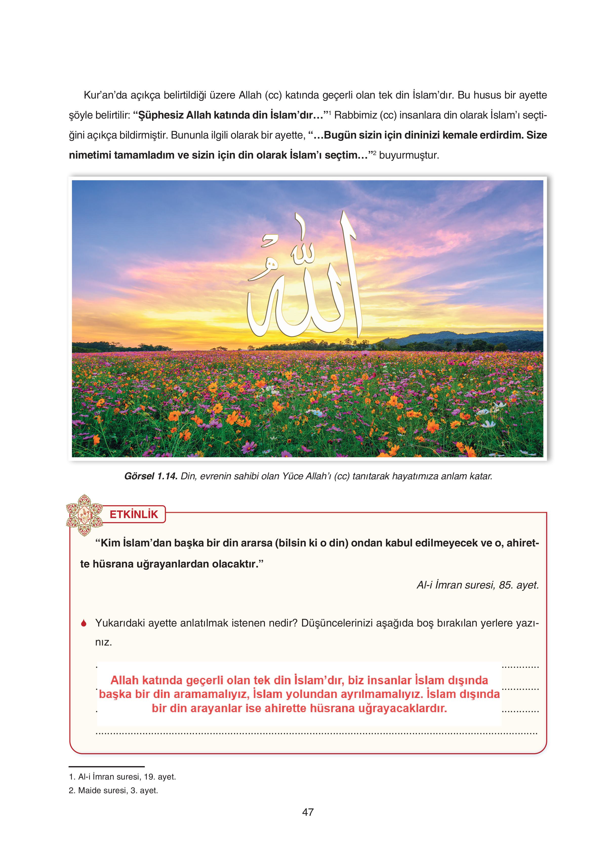 7. Sınıf Sdr Yayıncılık Kuran-ı Kerim Ders Kitabı Sayfa 47 Cevapları 7. Sınıf Sdr Yayıncılık Kuran-ı Kerim Ders Kitabı Sayfa 47 Cevapları