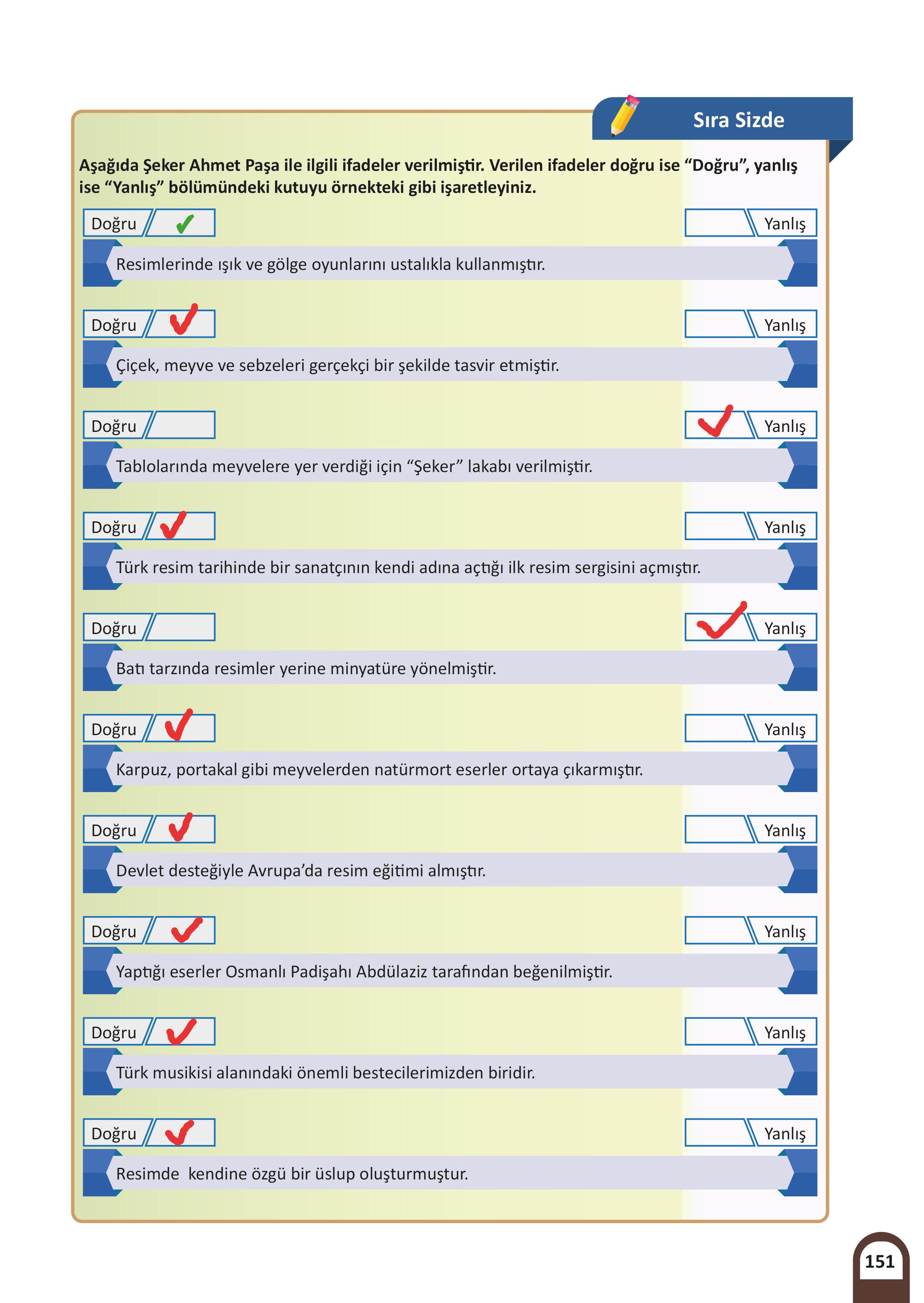 8. Sınıf Meb Yayınları Kültür Ve Medeniyetimize Yön Verenler Ders Kitabı 1. Kitap Sayfa 152 Cevapları
