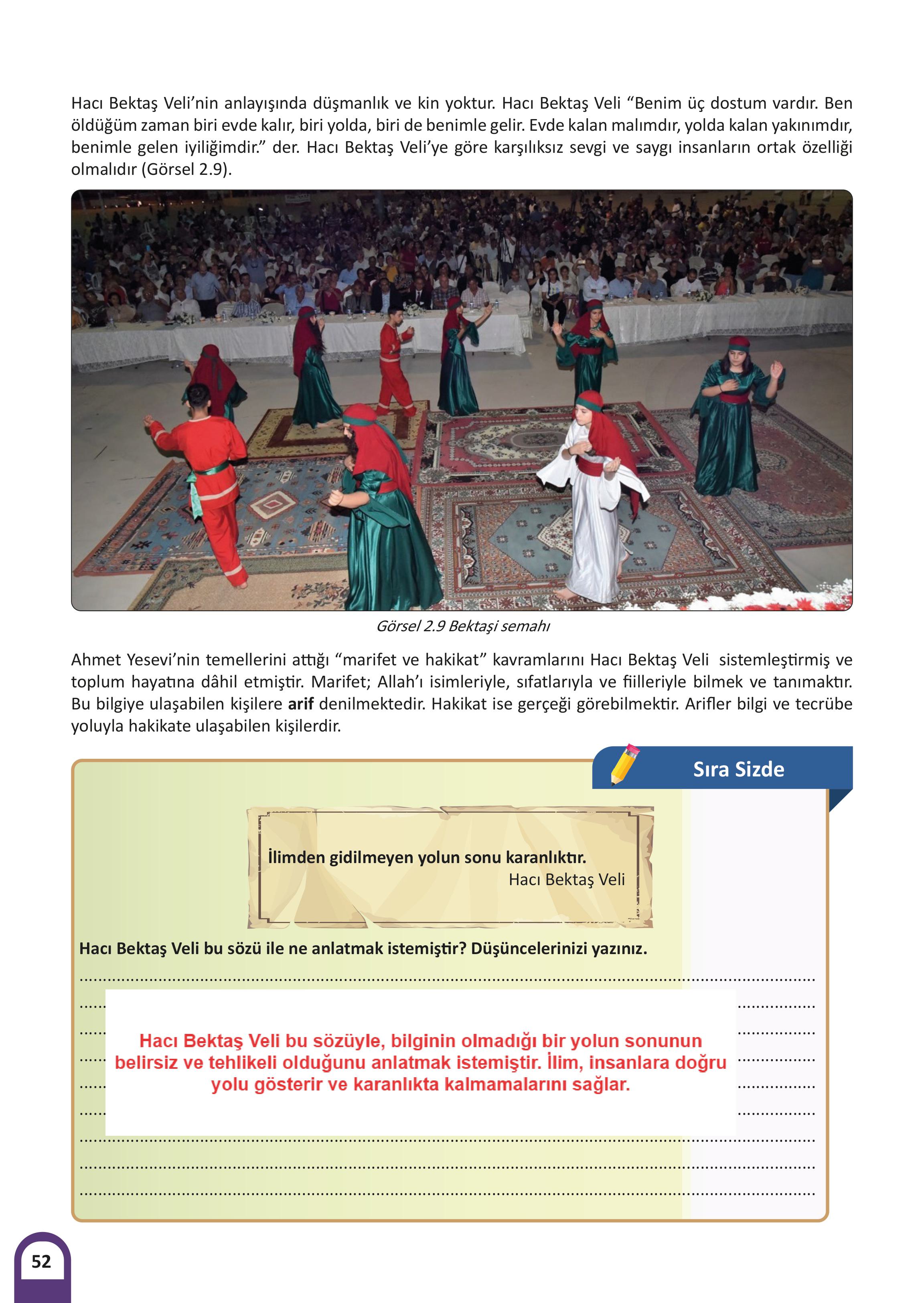 8. Sınıf Meb Yayınları Kültür Ve Medeniyetimize Yön Verenler Ders Kitabı 1. Kitap Sayfa 53 Cevapları