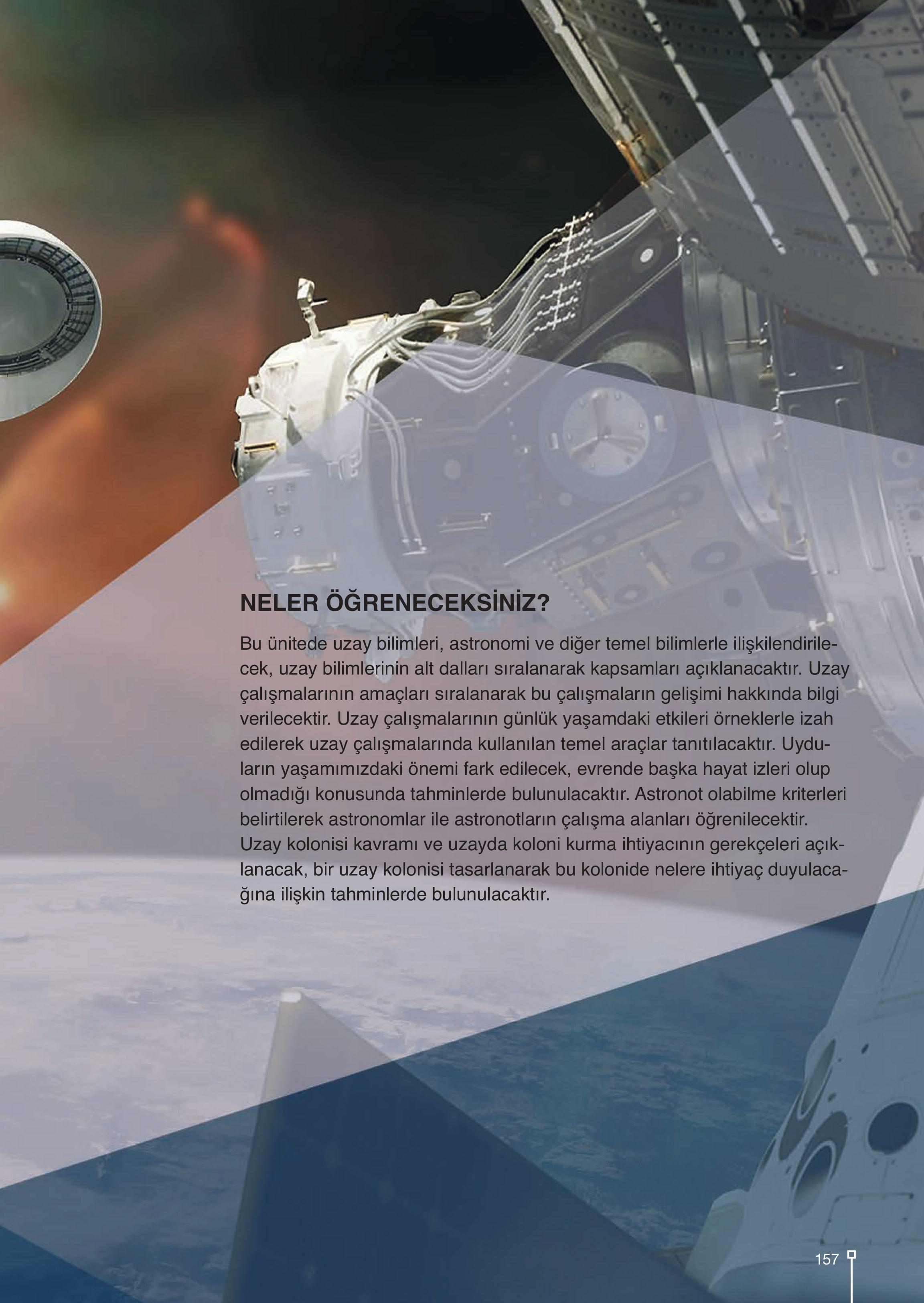 9-10-11-12. Sınıf Meb Yayınları Astronomi Ve Uzay Bilimleri Ders Kitabı Sayfa 157 Cevapları