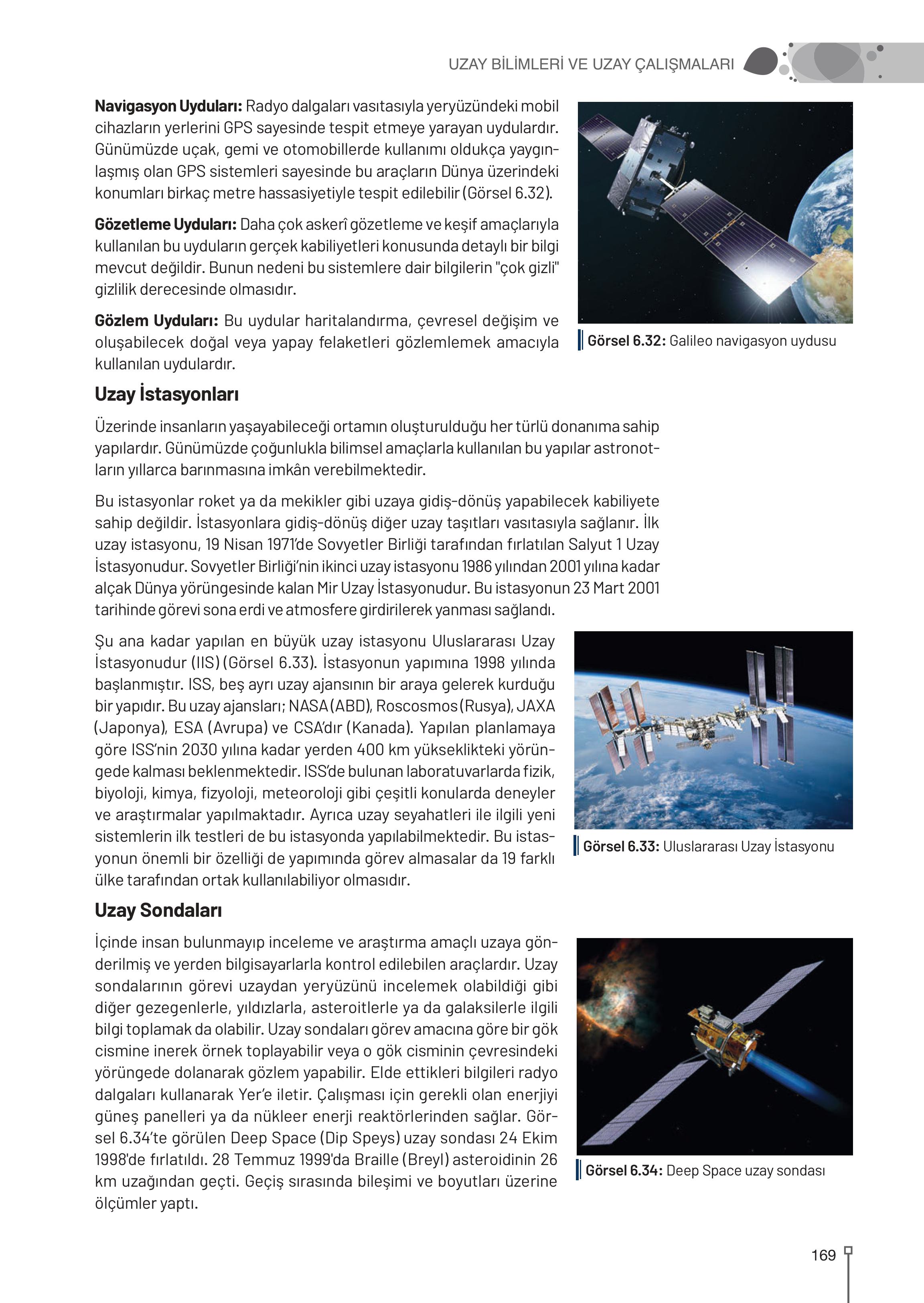 9-10-11-12. Sınıf Meb Yayınları Astronomi Ve Uzay Bilimleri Ders Kitabı Sayfa 169 Cevapları
