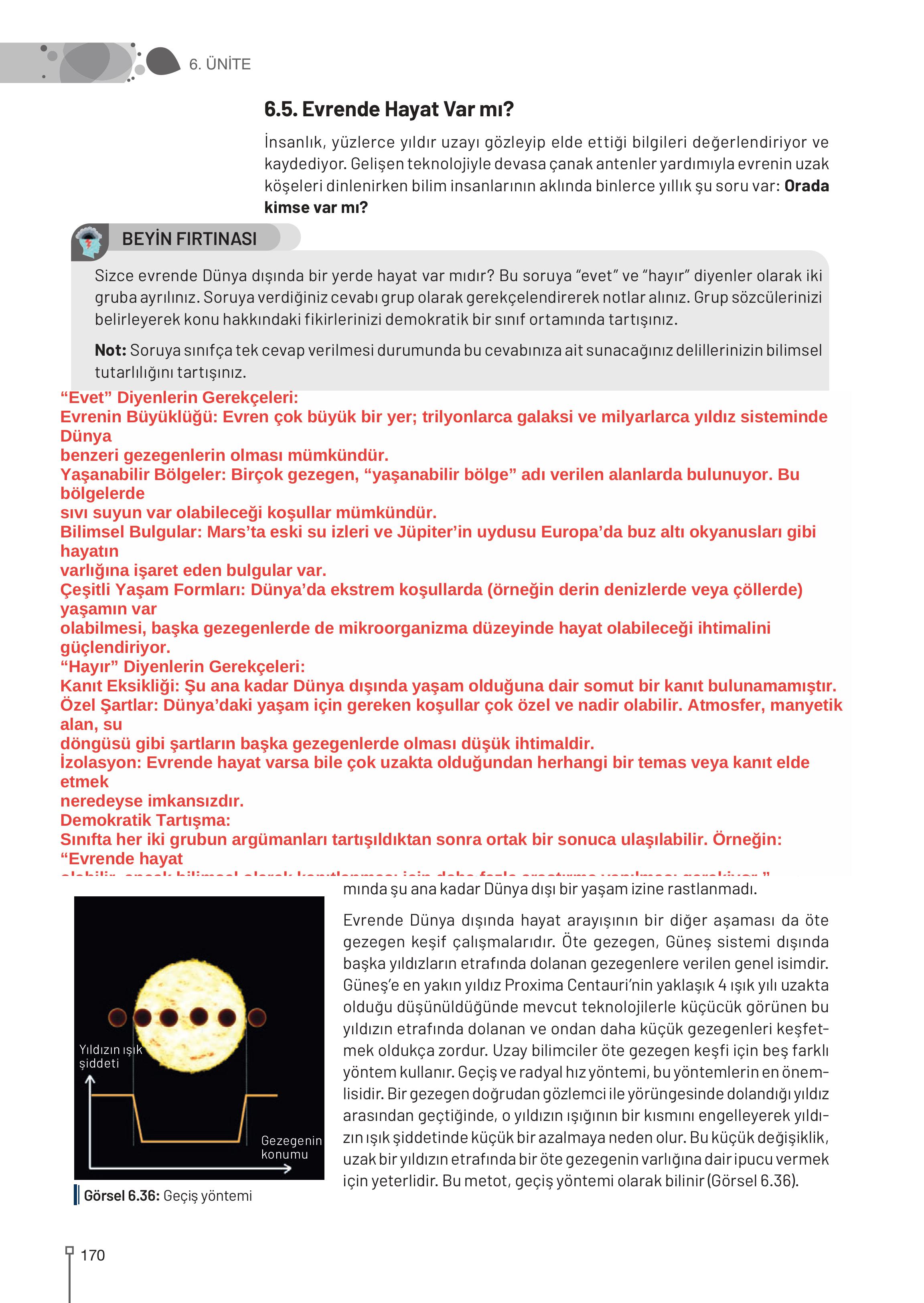 9-10-11-12. Sınıf Meb Yayınları Astronomi Ve Uzay Bilimleri Ders Kitabı Sayfa 170 Cevapları 9-10-11-12. Sınıf Meb Yayınları Astronomi Ve Uzay Bilimleri Ders Kitabı Sayfa 170 Cevapları