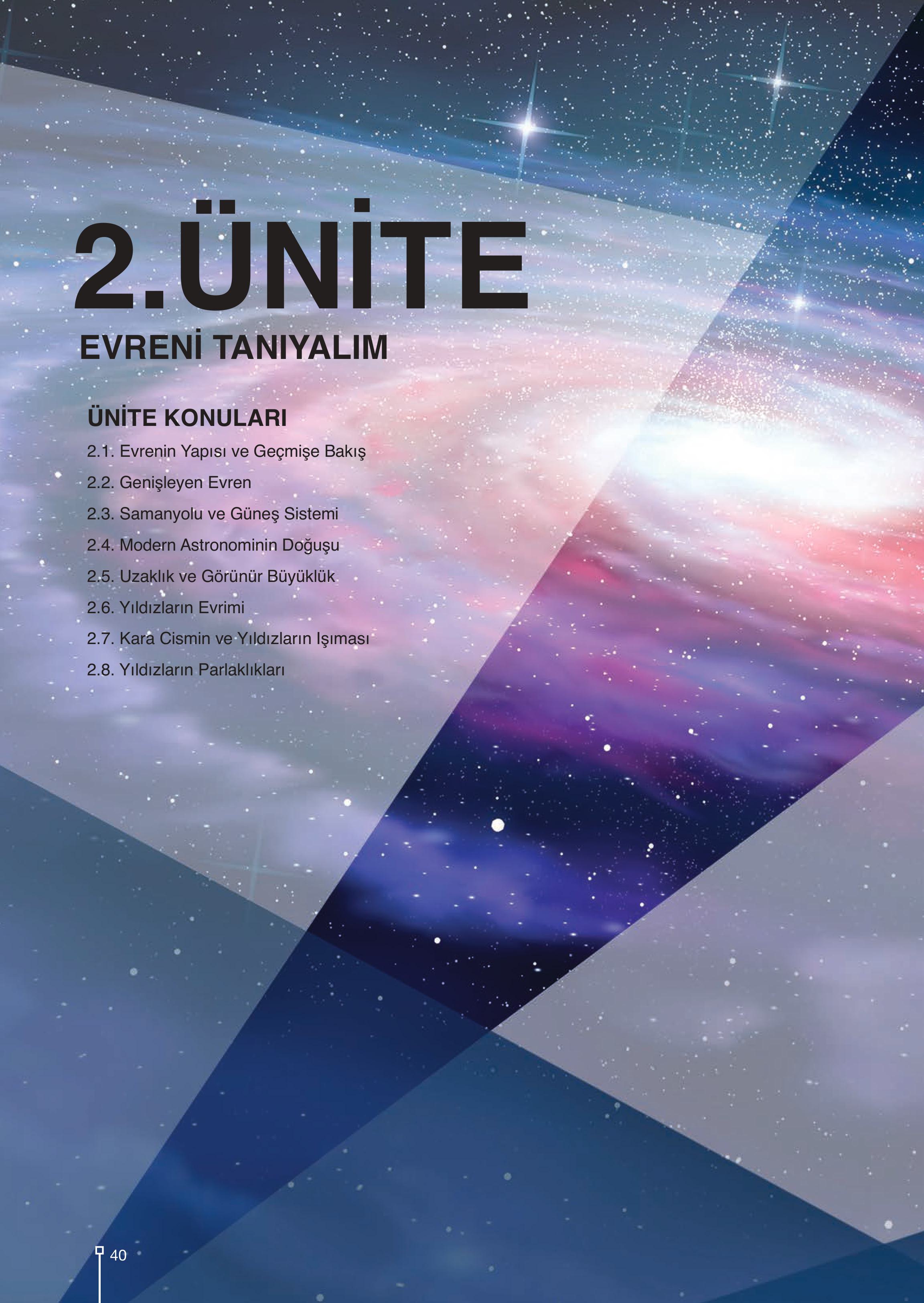 9-10-11-12. Sınıf Meb Yayınları Astronomi Ve Uzay Bilimleri Ders Kitabı Sayfa 40 Cevapları