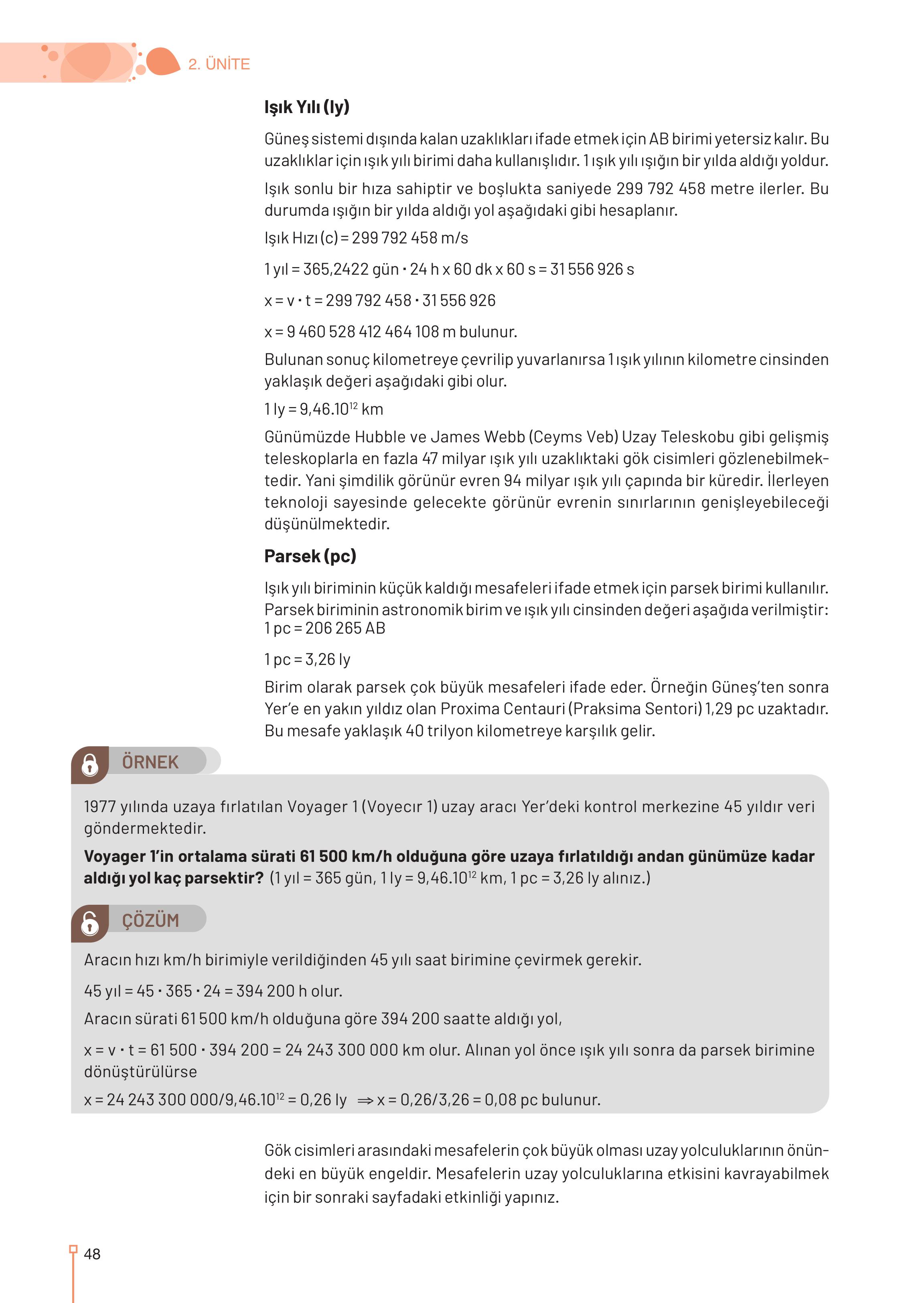 9-10-11-12. Sınıf Meb Yayınları Astronomi Ve Uzay Bilimleri Ders Kitabı Sayfa 48 Cevapları 9-10-11-12. Sınıf Meb Yayınları Astronomi Ve Uzay Bilimleri Ders Kitabı Sayfa 48 Cevapları