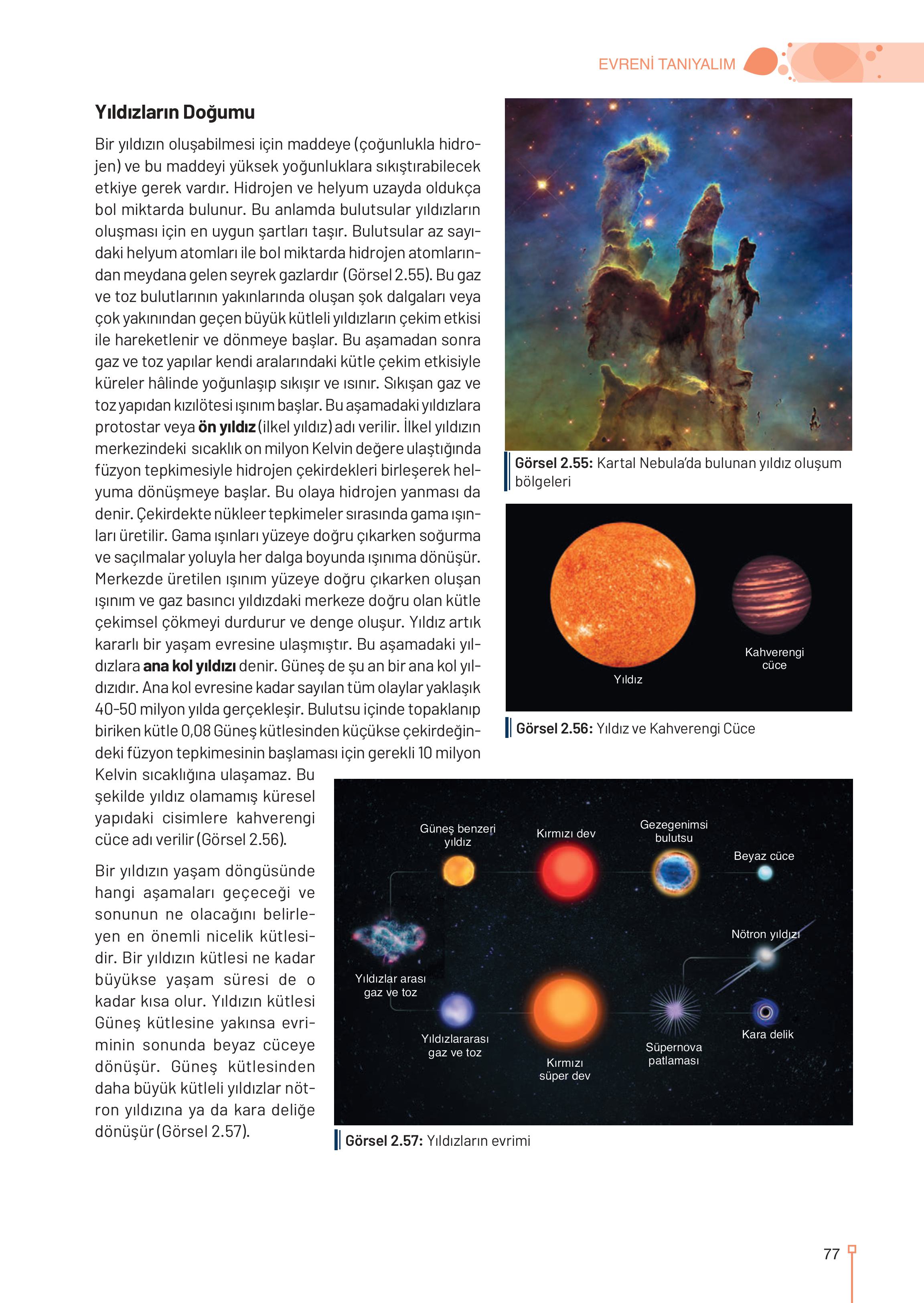 9-10-11-12. Sınıf Meb Yayınları Astronomi Ve Uzay Bilimleri Ders Kitabı Sayfa 77 Cevapları 9-10-11-12. Sınıf Meb Yayınları Astronomi Ve Uzay Bilimleri Ders Kitabı Sayfa 77 Cevapları