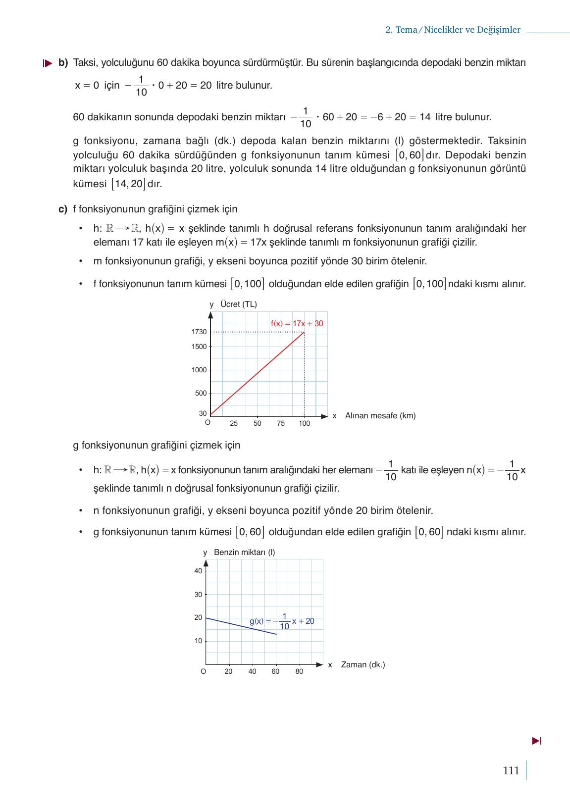 9. Sınıf Meb Yayınları Matematik Ders Kitabı 1. Kitap Sayfa 111 Cevapları