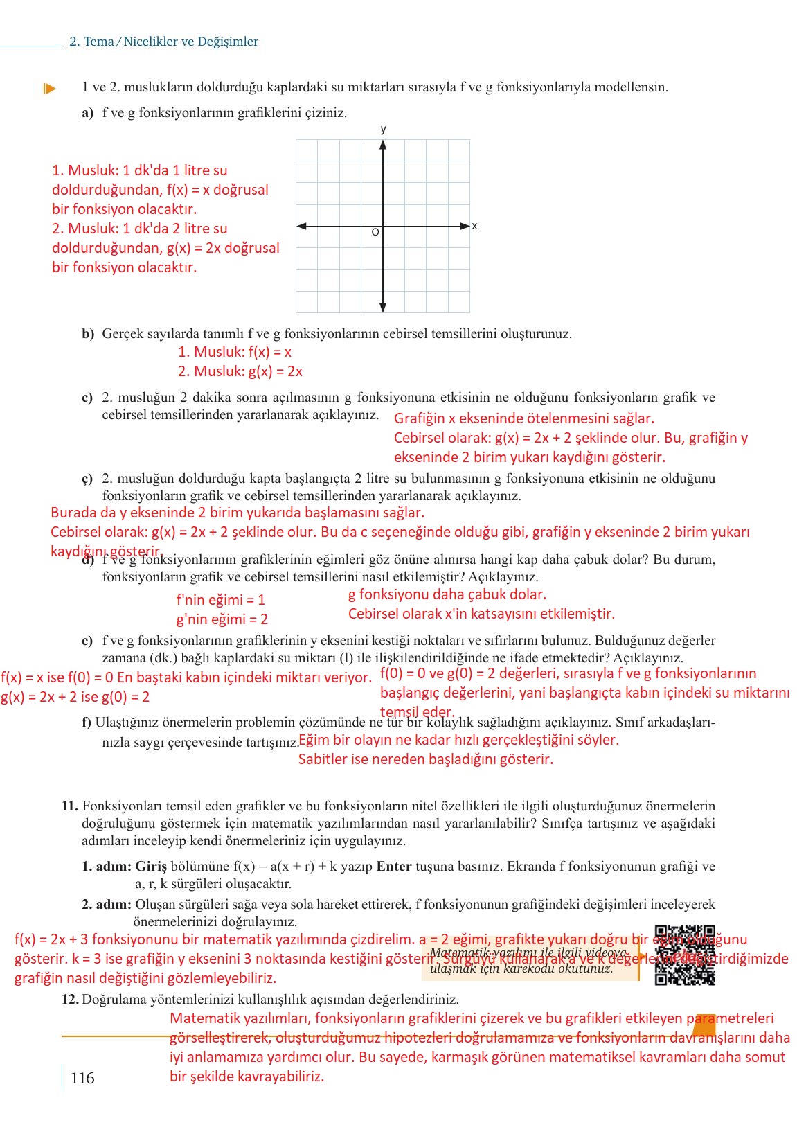 9. Sınıf Meb Yayınları Matematik Ders Kitabı 1. Kitap Sayfa 116 Cevapları
