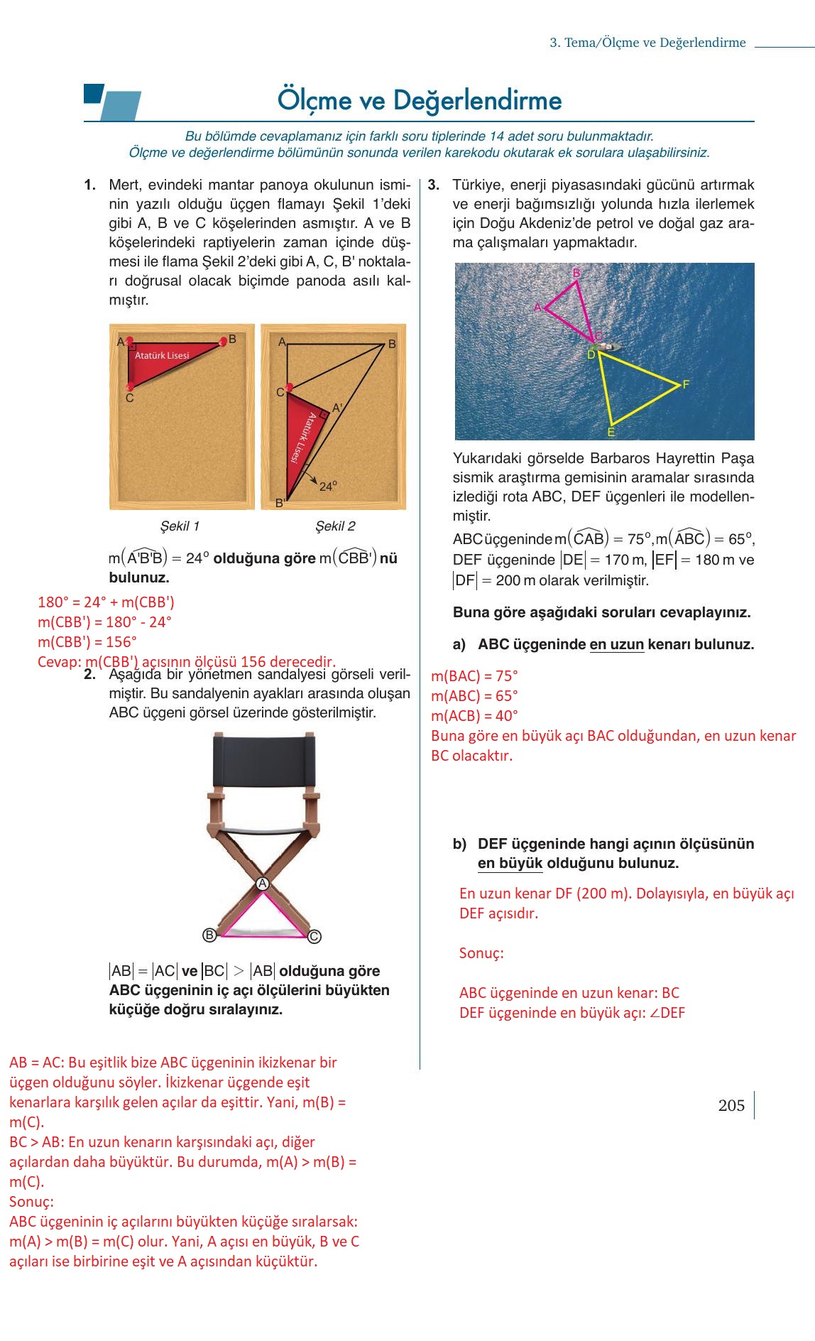 9. Sınıf Meb Yayınları Matematik Ders Kitabı 1. Kitap Sayfa 205 Cevapları 9. Sınıf Meb Yayınları Matematik Ders Kitabı 1. Kitap Sayfa 205 Cevapları