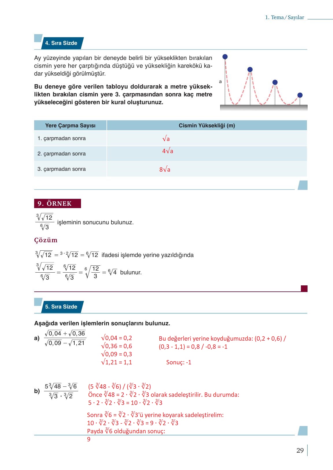 9. Sınıf Meb Yayınları Matematik Ders Kitabı 1. Kitap Sayfa 29 Cevapları 9. Sınıf Meb Yayınları Matematik Ders Kitabı 1. Kitap Sayfa 29 Cevapları