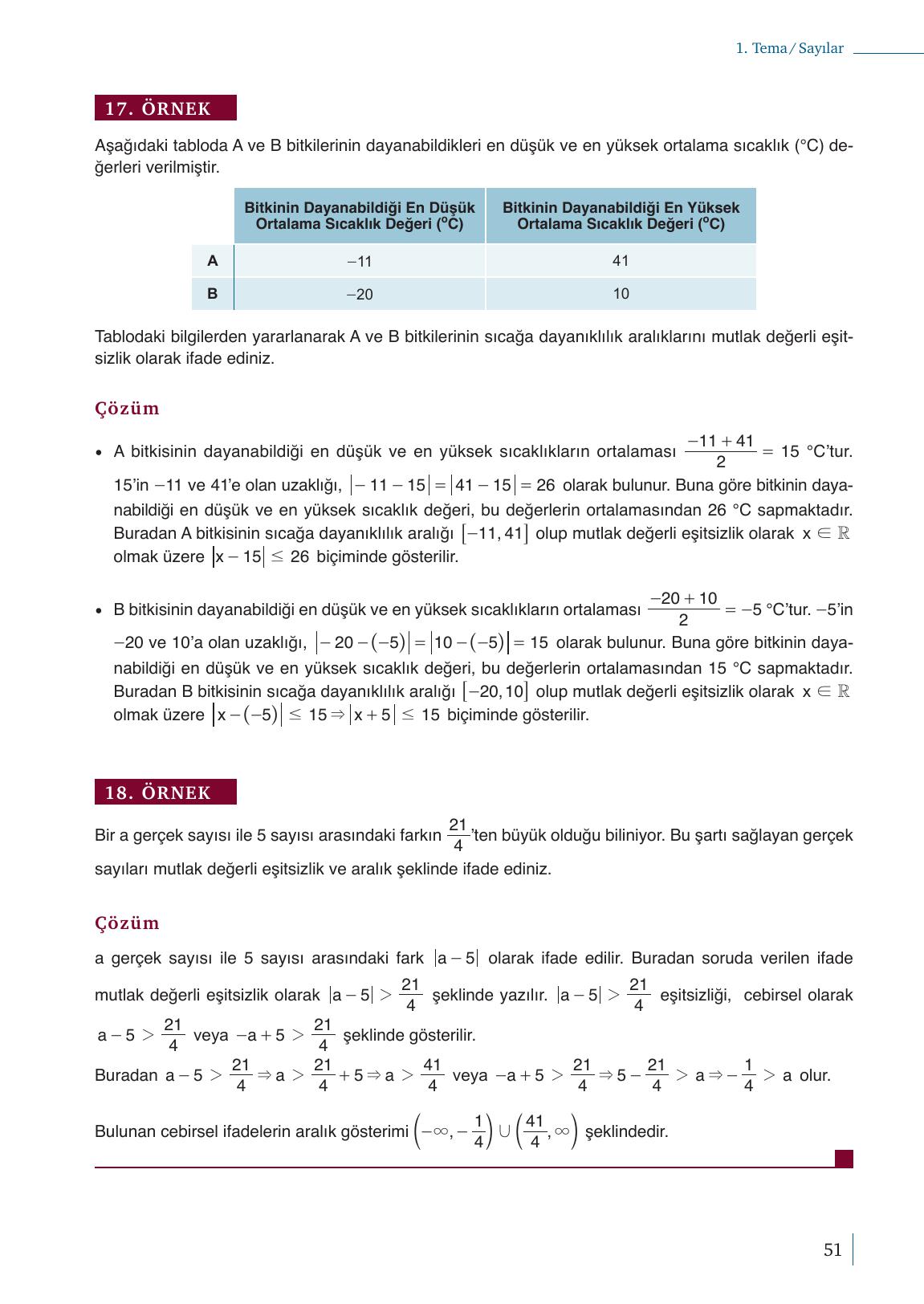 9. Sınıf Meb Yayınları Matematik Ders Kitabı 1. Kitap Sayfa 51 Cevapları