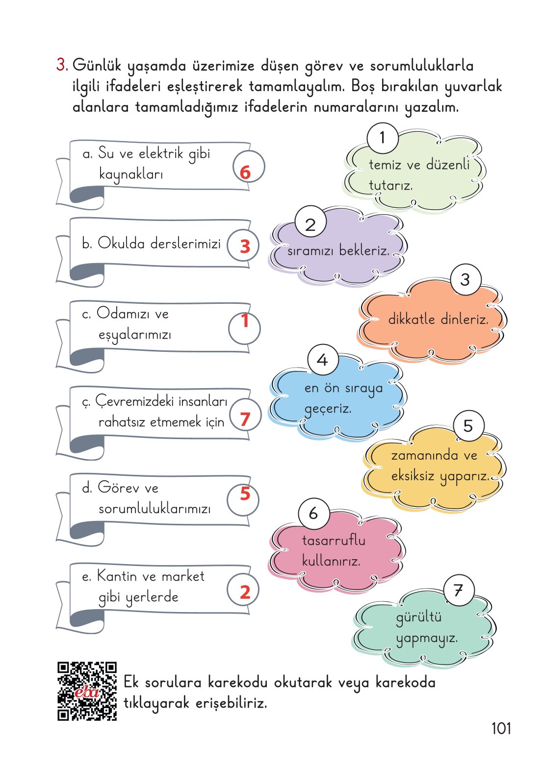 2. Sınıf Hayat Bilgisi 1. Kitap Meb Yayınları Ders Kitabı Sayfa 102 Cevapları