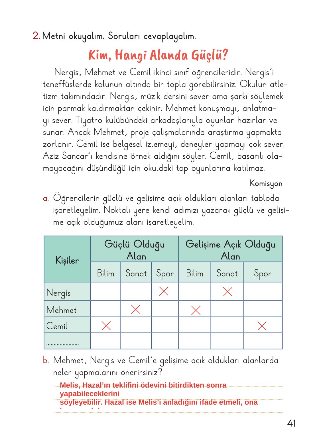 2. Sınıf Hayat Bilgisi 1. Kitap Meb Yayınları Ders Kitabı Sayfa 42 Cevapları 2. Sınıf Hayat Bilgisi 1. Kitap Meb Yayınları Ders Kitabı Sayfa 42 Cevapları