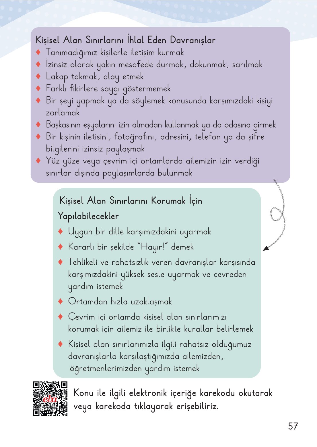 2. Sınıf Hayat Bilgisi 1. Kitap Meb Yayınları Ders Kitabı Sayfa 58 Cevapları