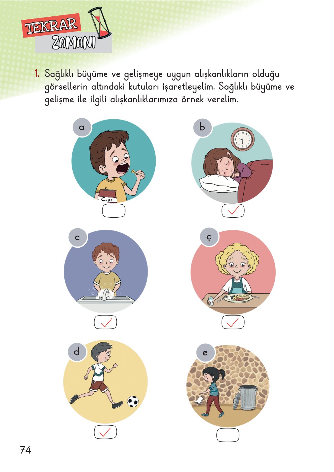 2. Sınıf Hayat Bilgisi 1. Kitap Meb Yayınları Ders Kitabı Sayfa 75 Cevapları