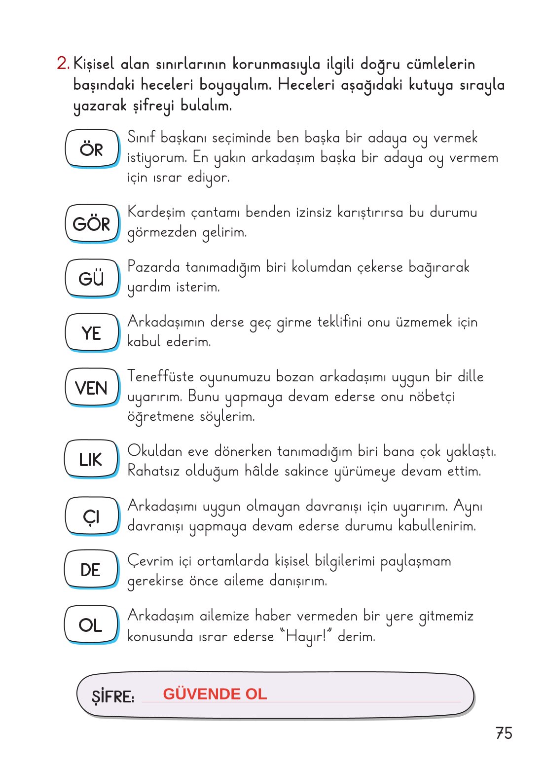 2. Sınıf Hayat Bilgisi 1. Kitap Meb Yayınları Ders Kitabı Sayfa 76 Cevapları 2. Sınıf Hayat Bilgisi 1. Kitap Meb Yayınları Ders Kitabı Sayfa 76 Cevapları