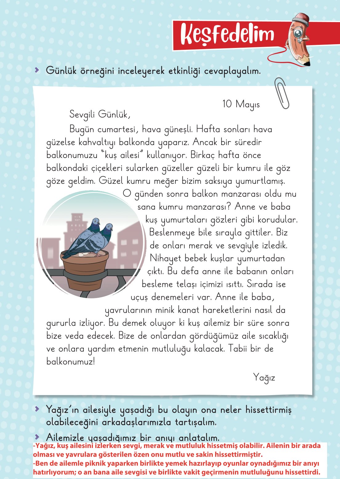 2. Sınıf Hayat Bilgisi 1. Kitap Meb Yayınları Ders Kitabı Sayfa 84 Cevapları