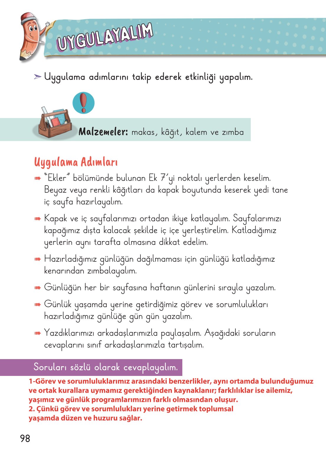 2. Sınıf Hayat Bilgisi 1. Kitap Meb Yayınları Ders Kitabı Sayfa 99 Cevapları 2. Sınıf Hayat Bilgisi 1. Kitap Meb Yayınları Ders Kitabı Sayfa 99 Cevapları