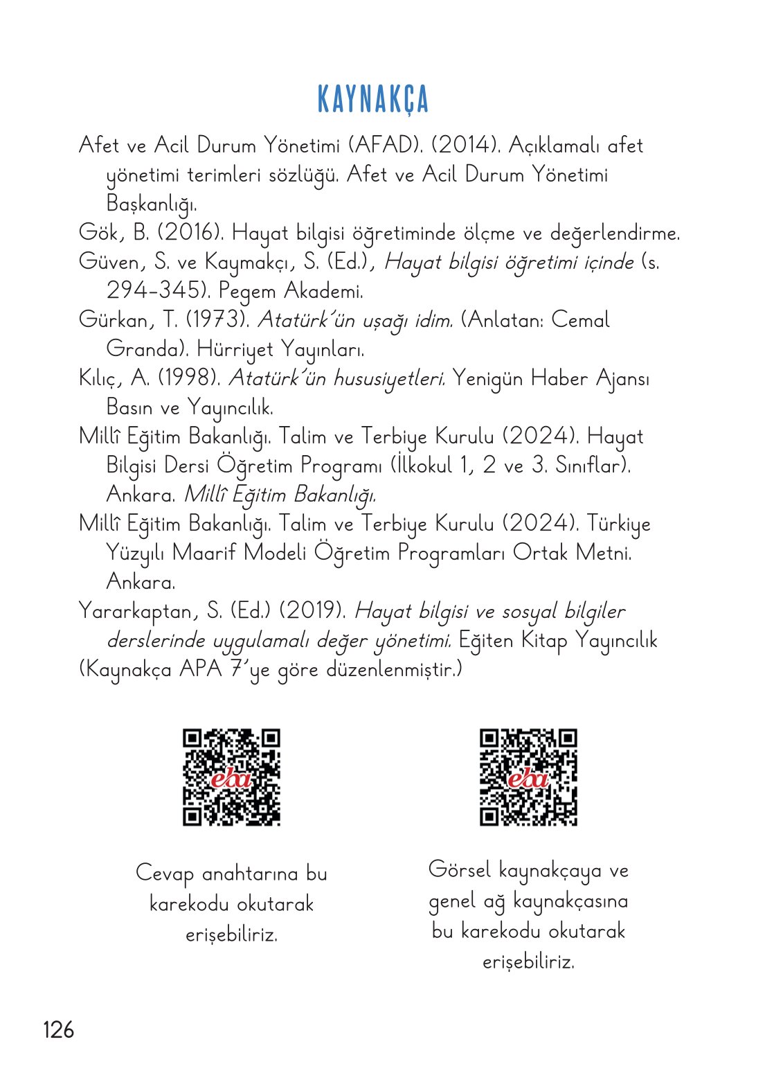 2. Sınıf Hayat Bilgisi 2. Kitap Meb Yayınları Ders Kitabı Sayfa 127 Cevapları