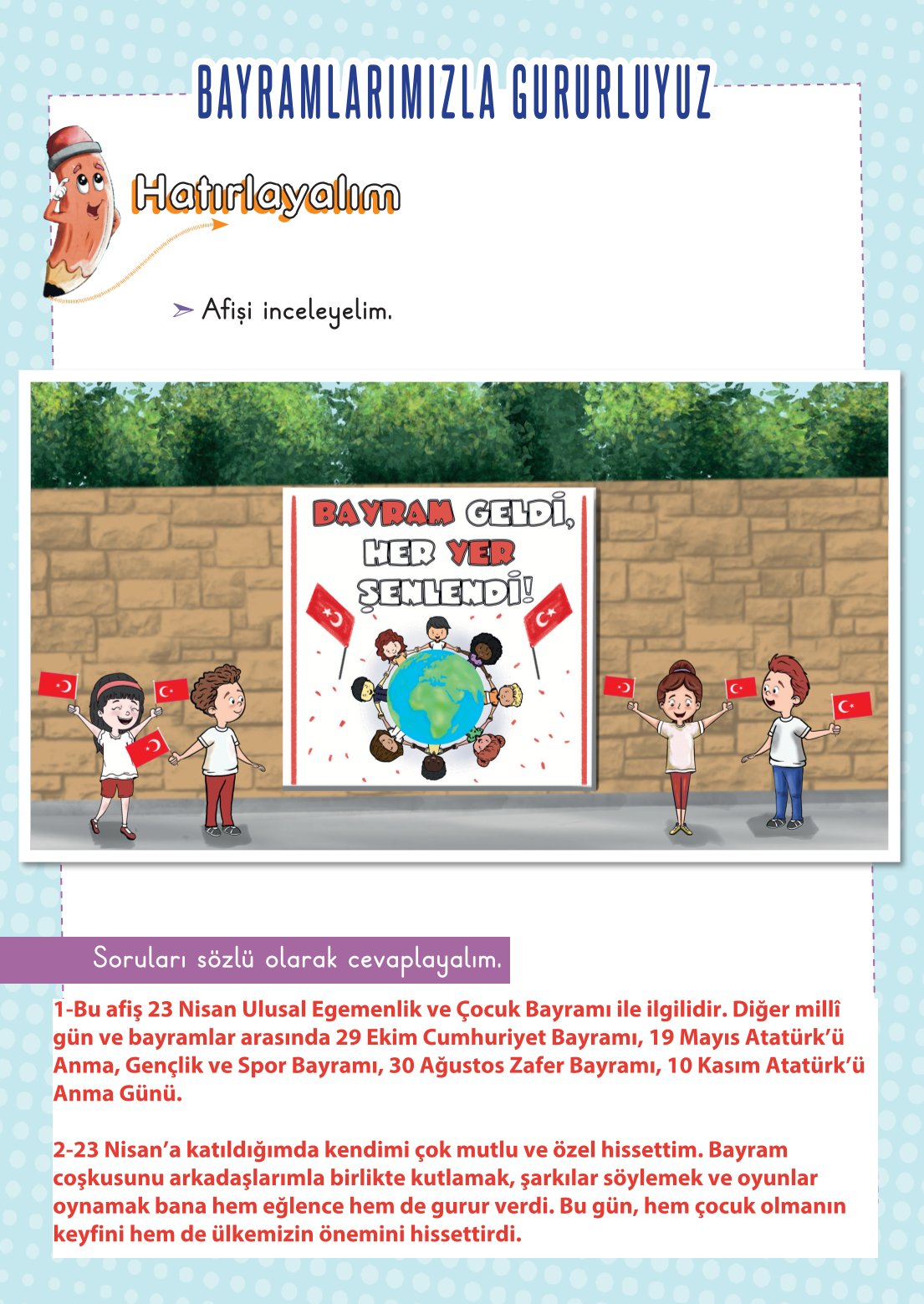 2. Sınıf Hayat Bilgisi 2. Kitap Meb Yayınları Ders Kitabı Sayfa 33 Cevapları