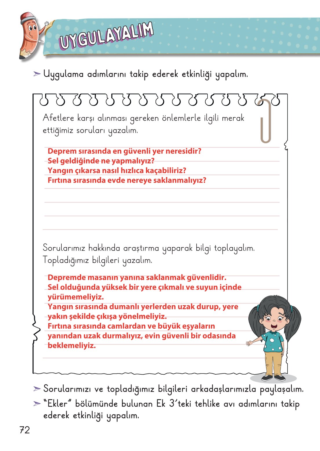 2. Sınıf Hayat Bilgisi 2. Kitap Meb Yayınları Ders Kitabı Sayfa 73 Cevapları