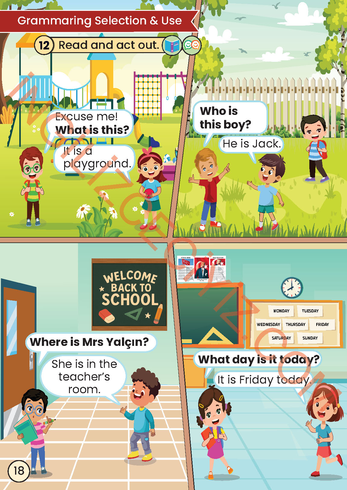 2. Sınıf İngilizce Meb Yayınları Kitabı Sayfa 18 Cevapları