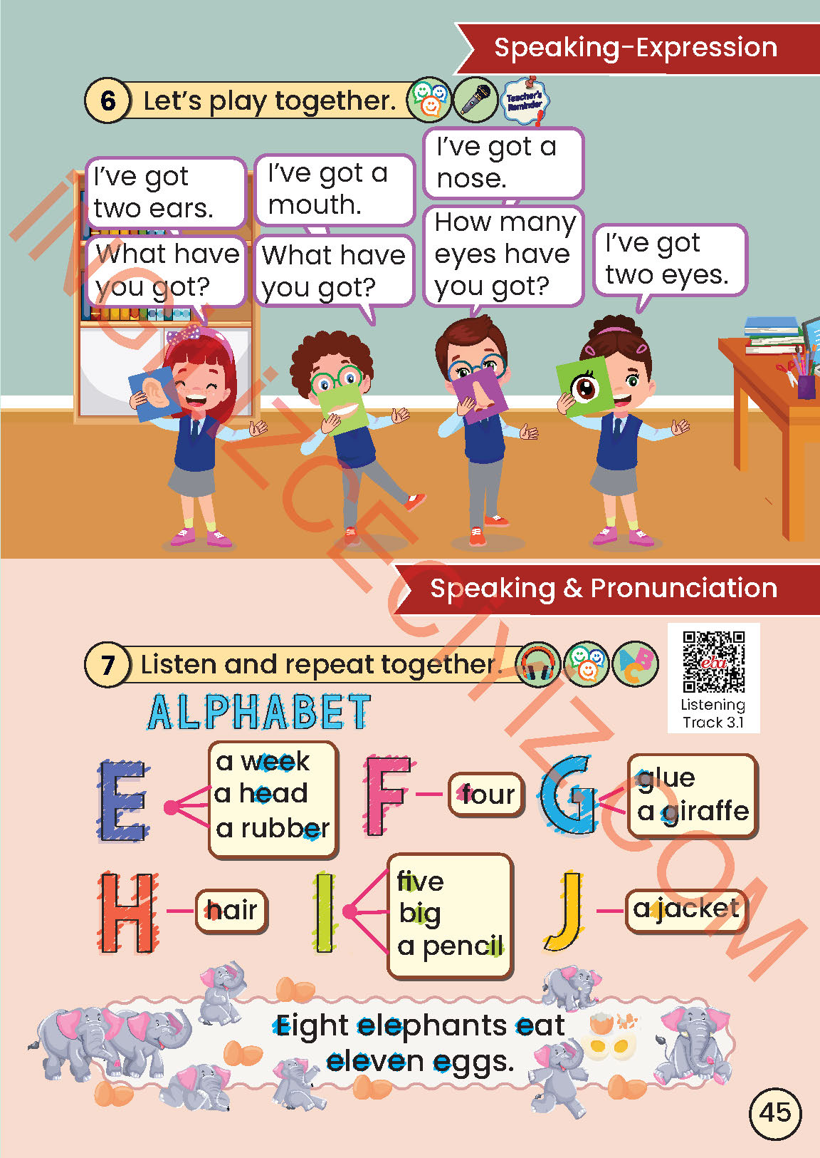 2. Sınıf İngilizce Meb Yayınları Kitabı Sayfa 45 Cevapları