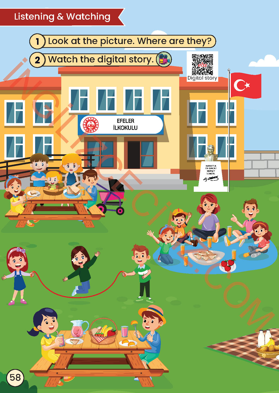 2. Sınıf İngilizce Meb Yayınları Kitabı Sayfa 58 Cevapları