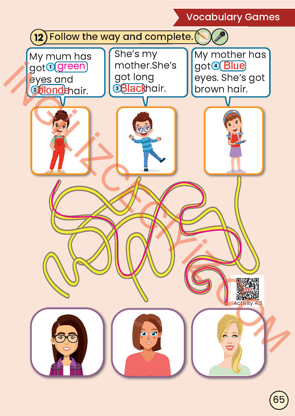 2. Sınıf İngilizce Meb Yayınları Kitabı Sayfa 65 Cevapları