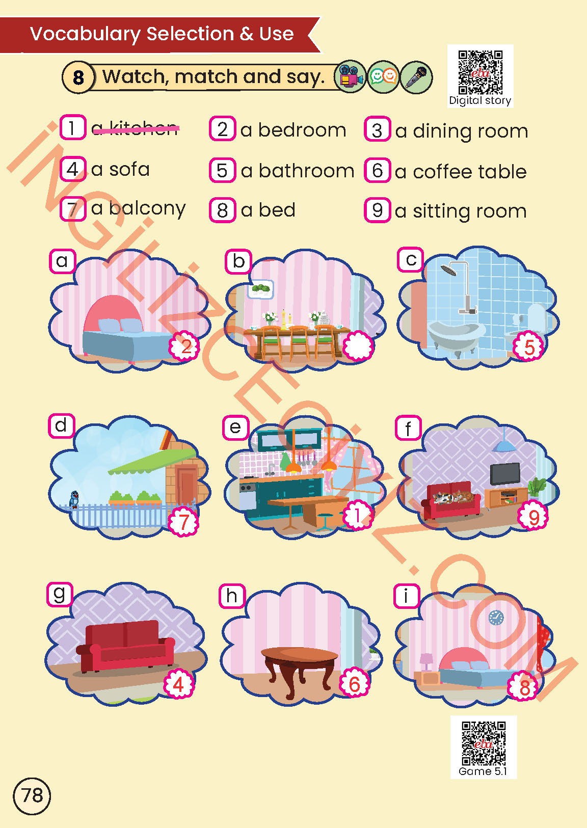 2. Sınıf İngilizce Meb Yayınları Kitabı Sayfa 78 Cevapları