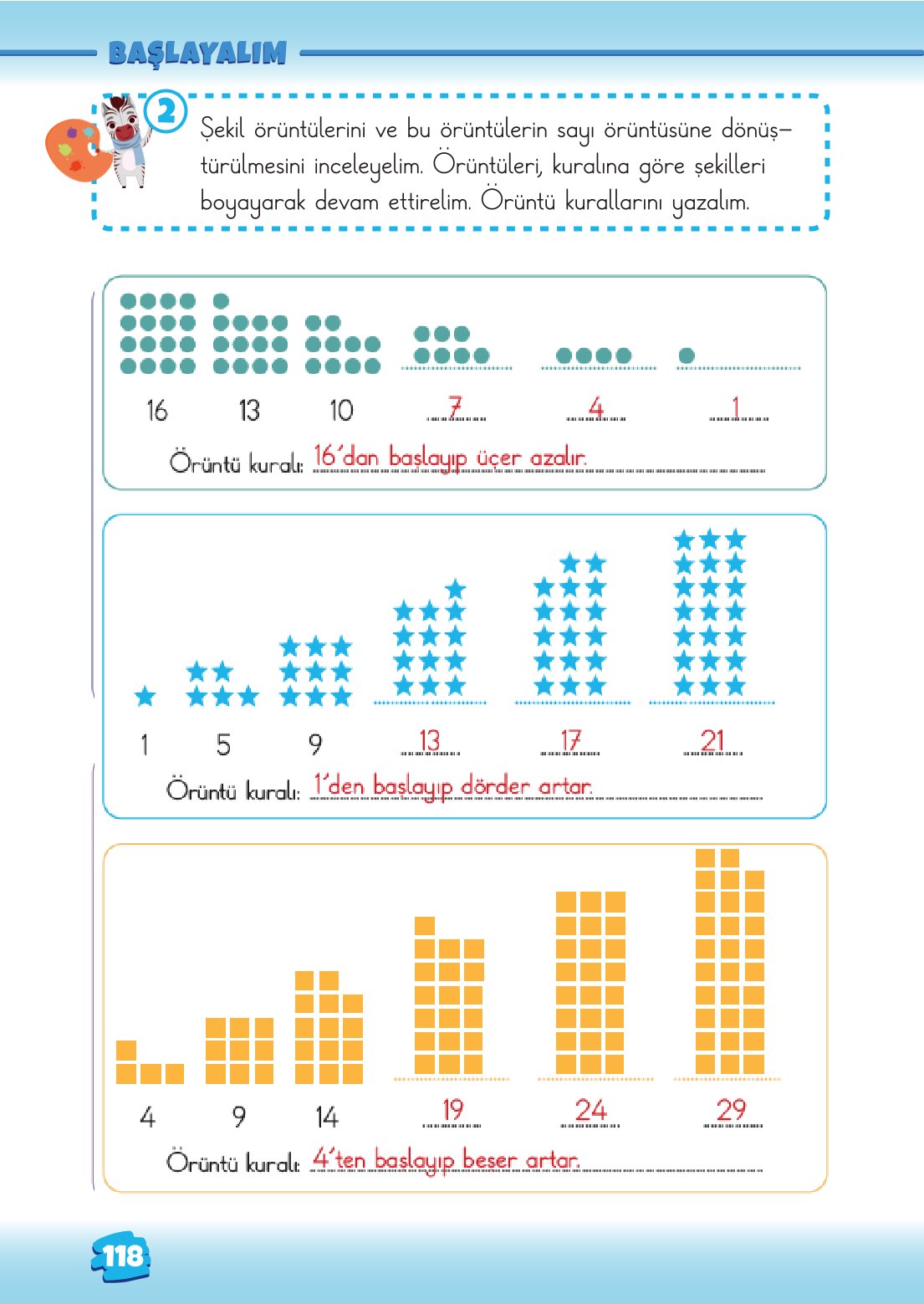 2. Sınıf Matematik 1. Kitap Meb Yayınları Ders Kitabı Sayfa 118 Cevapları
