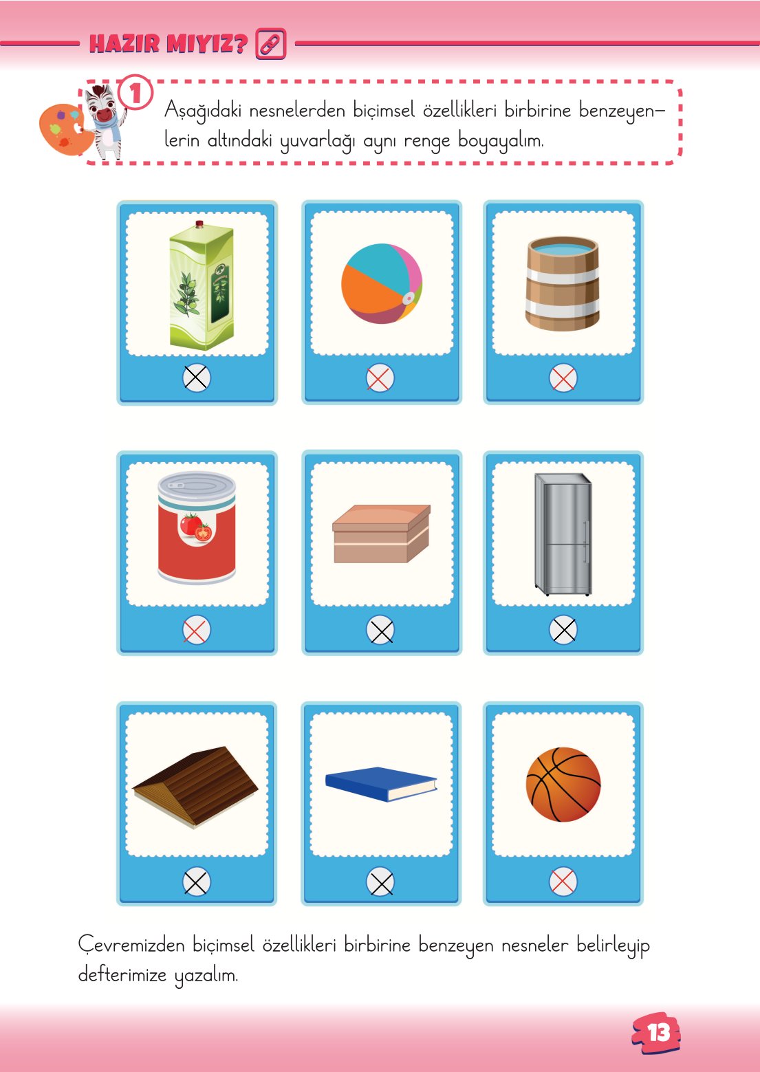 2. Sınıf Matematik 1. Kitap Meb Yayınları Ders Kitabı Sayfa 13 Cevapları