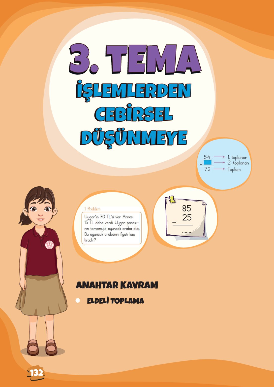 2. Sınıf Matematik 1. Kitap Meb Yayınları Ders Kitabı Sayfa 132 Cevapları