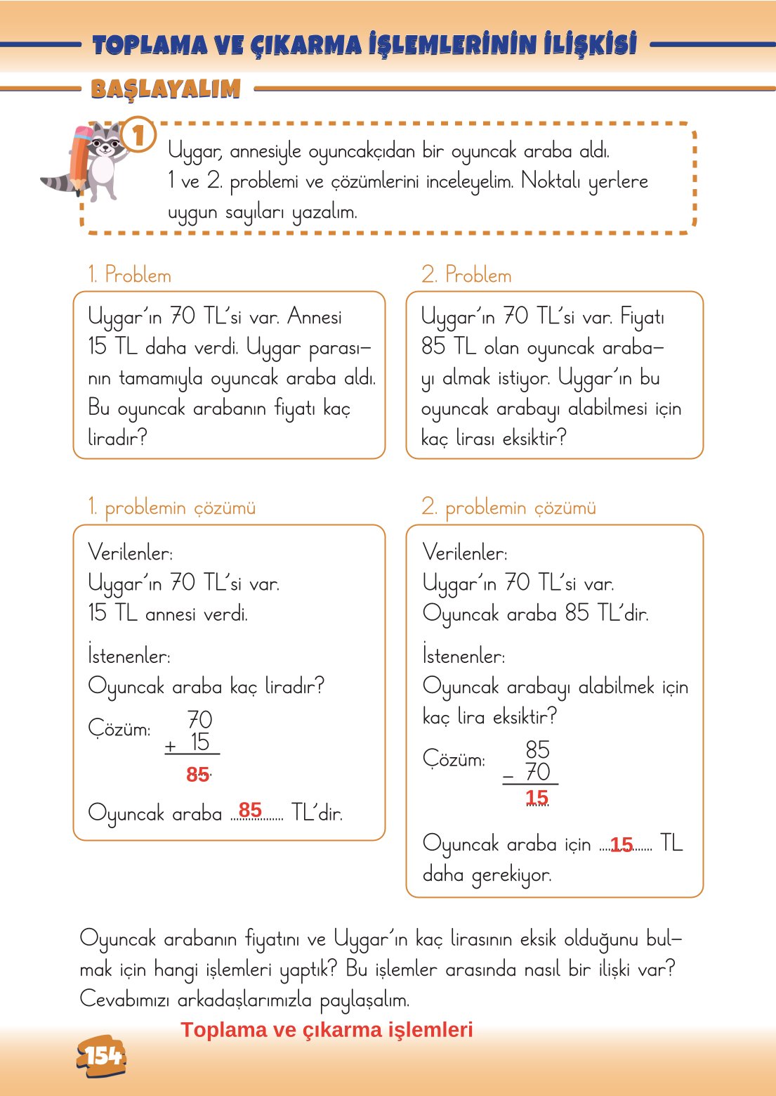 2. Sınıf Matematik 1. Kitap Meb Yayınları Ders Kitabı Sayfa 154 Cevapları 2. Sınıf Matematik 1. Kitap Meb Yayınları Ders Kitabı Sayfa 154 Cevapları