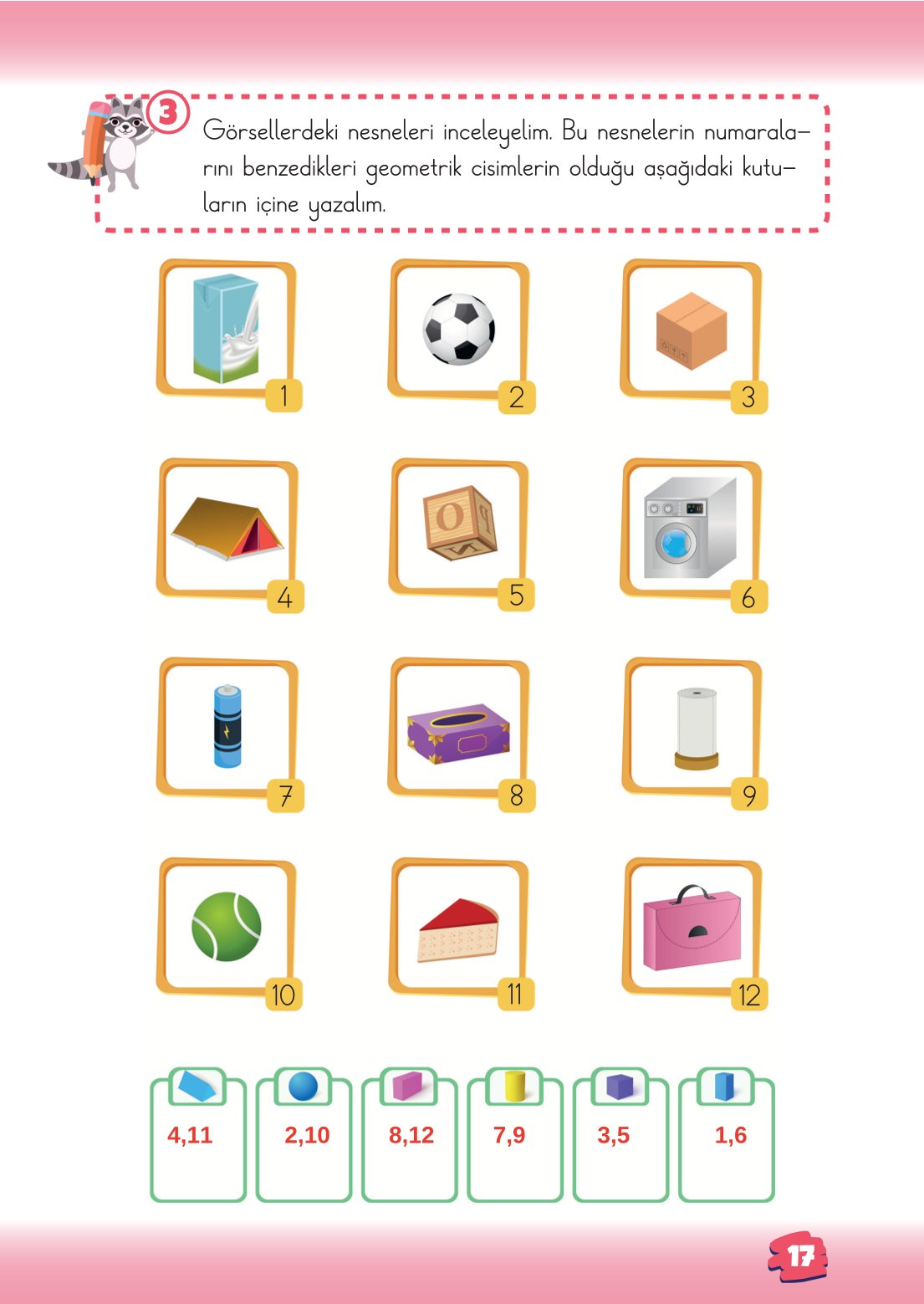 2. Sınıf Matematik 1. Kitap Meb Yayınları Ders Kitabı Sayfa 17 Cevapları