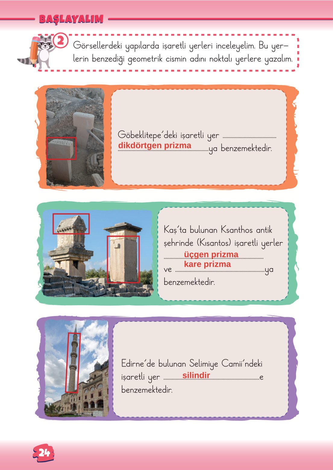 2. Sınıf Matematik 1. Kitap Meb Yayınları Ders Kitabı Sayfa 24 Cevapları