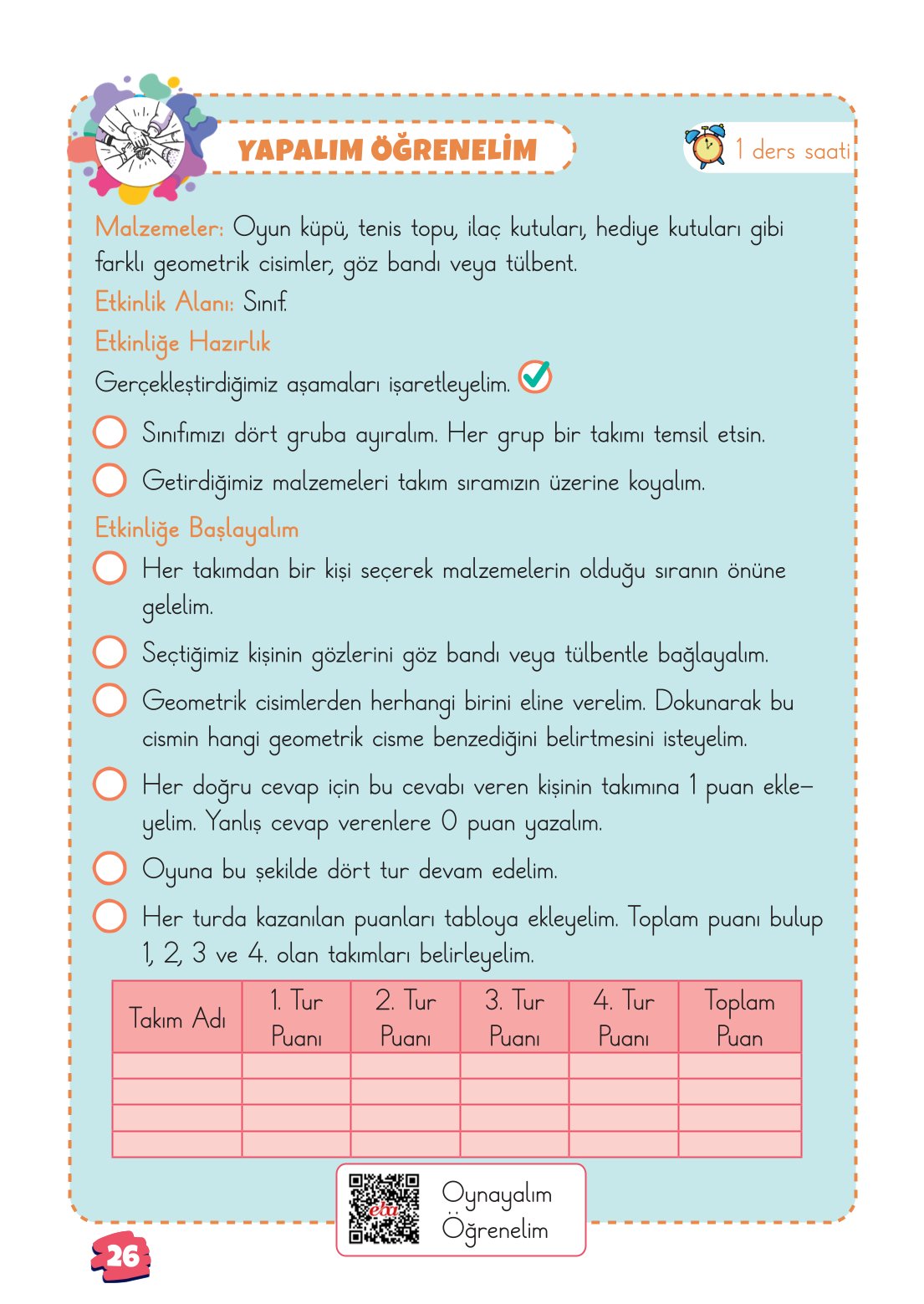 2. Sınıf Matematik 1. Kitap Meb Yayınları Ders Kitabı Sayfa 26 Cevapları