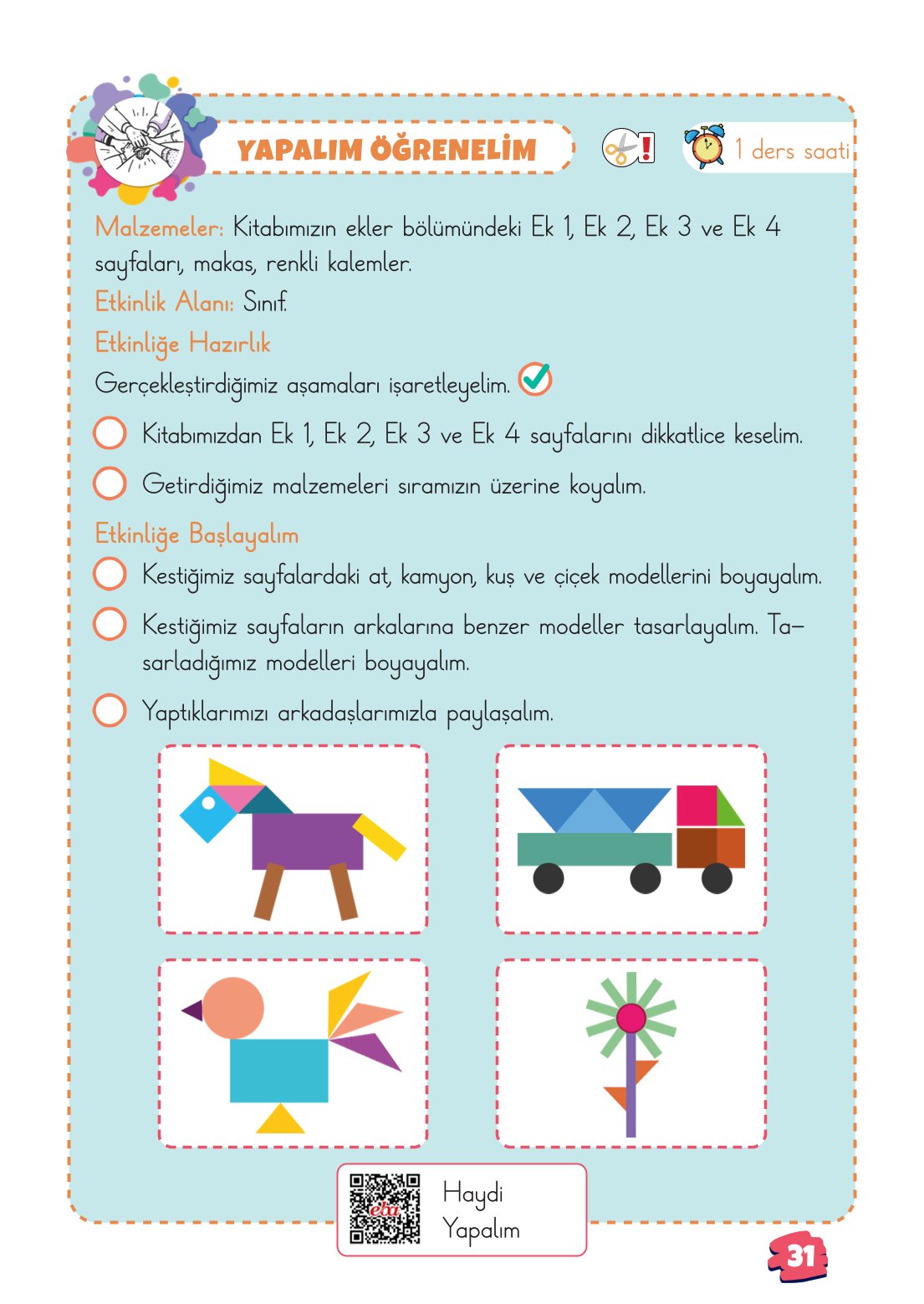 2. Sınıf Matematik 1. Kitap Meb Yayınları Ders Kitabı Sayfa 31 Cevapları