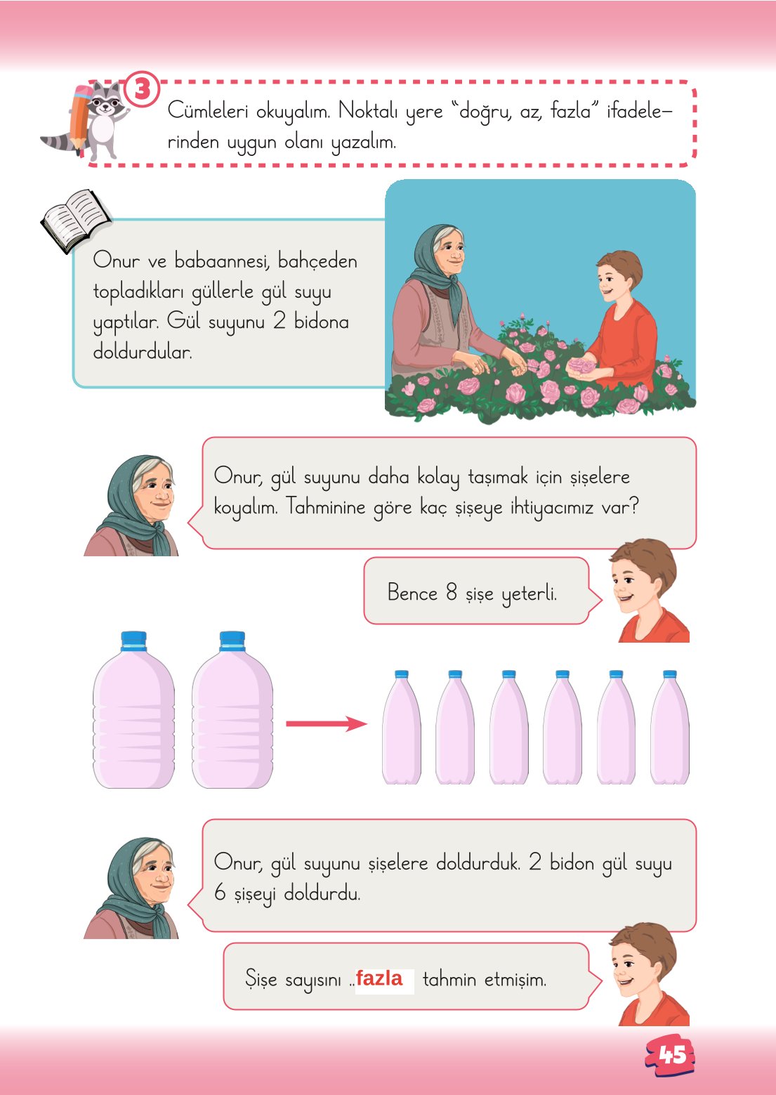 2. Sınıf Matematik 1. Kitap Meb Yayınları Ders Kitabı Sayfa 45 Cevapları