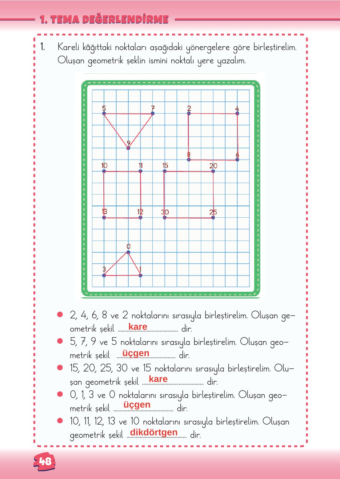 2. Sınıf Matematik 1. Kitap Meb Yayınları Ders Kitabı Sayfa 48 Cevapları 2. Sınıf Matematik 1. Kitap Meb Yayınları Ders Kitabı Sayfa 48 Cevapları
