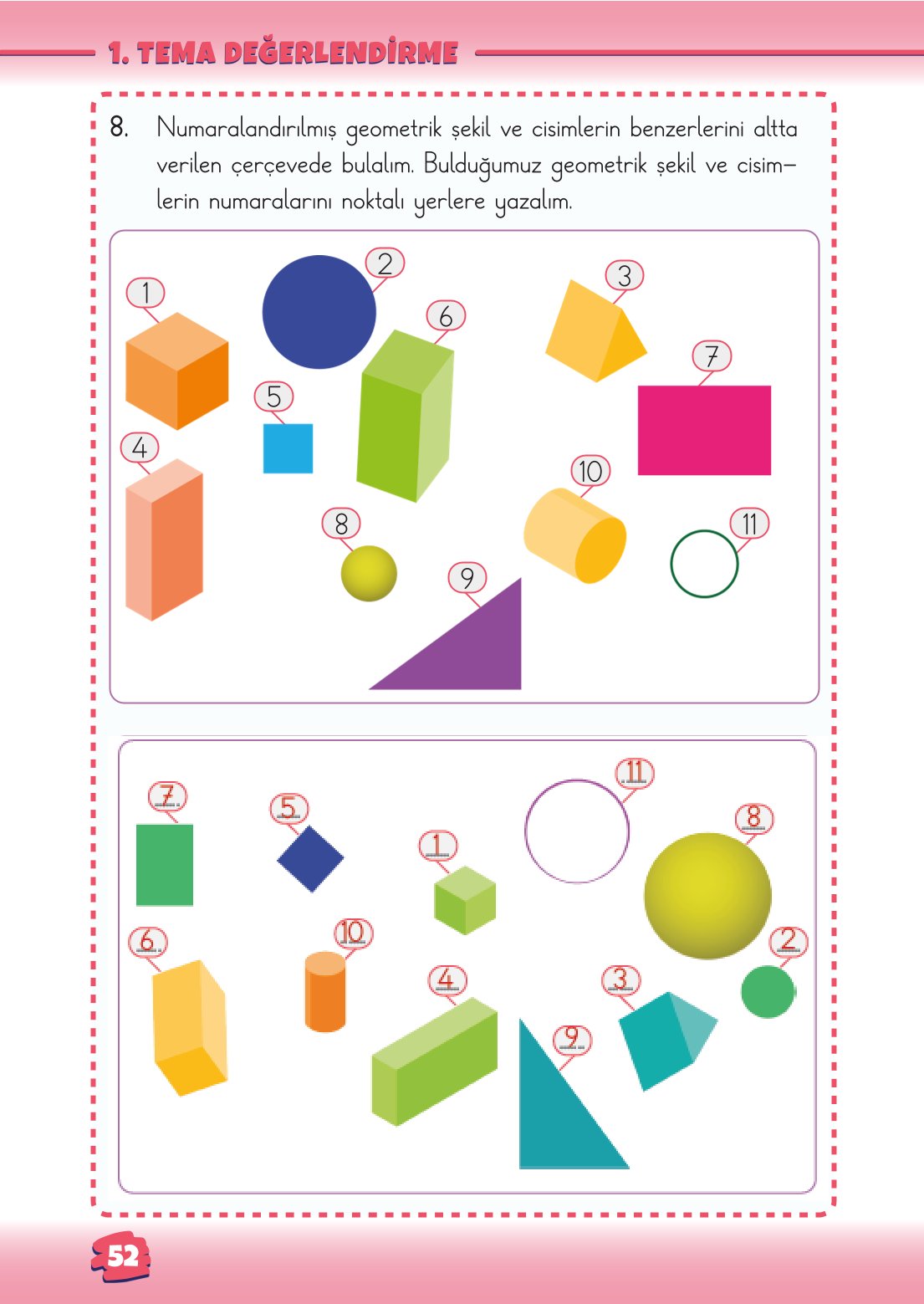 2. Sınıf Matematik 1. Kitap Meb Yayınları Ders Kitabı Sayfa 52 Cevapları 2. Sınıf Matematik 1. Kitap Meb Yayınları Ders Kitabı Sayfa 52 Cevapları