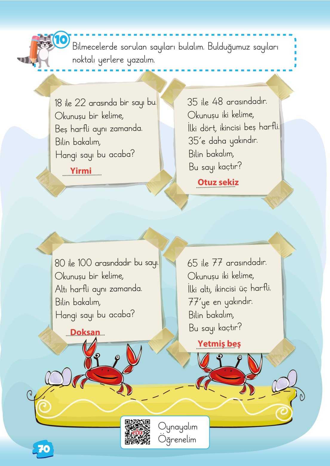 2. Sınıf Matematik 1. Kitap Meb Yayınları Ders Kitabı Sayfa 70 Cevapları