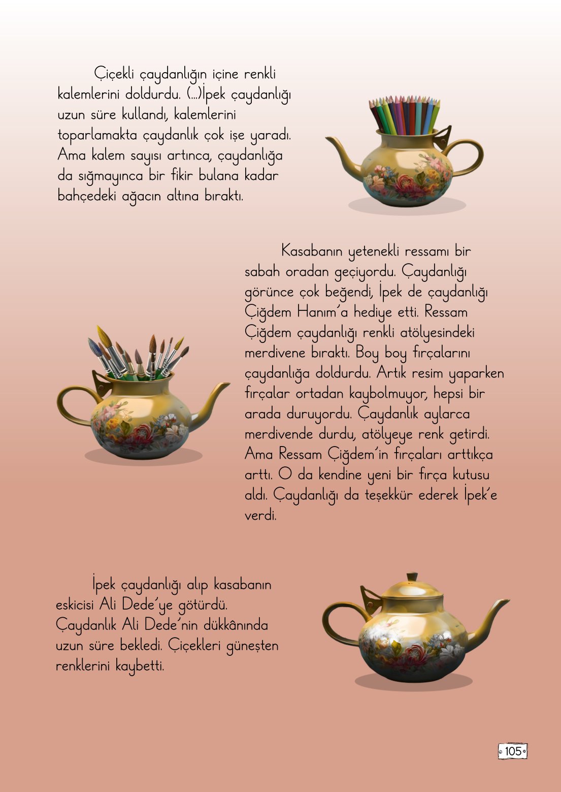 2. Sınıf Türkçe 1. Kitap Meb Yayınları Ders Kitabı Sayfa 105 Cevapları