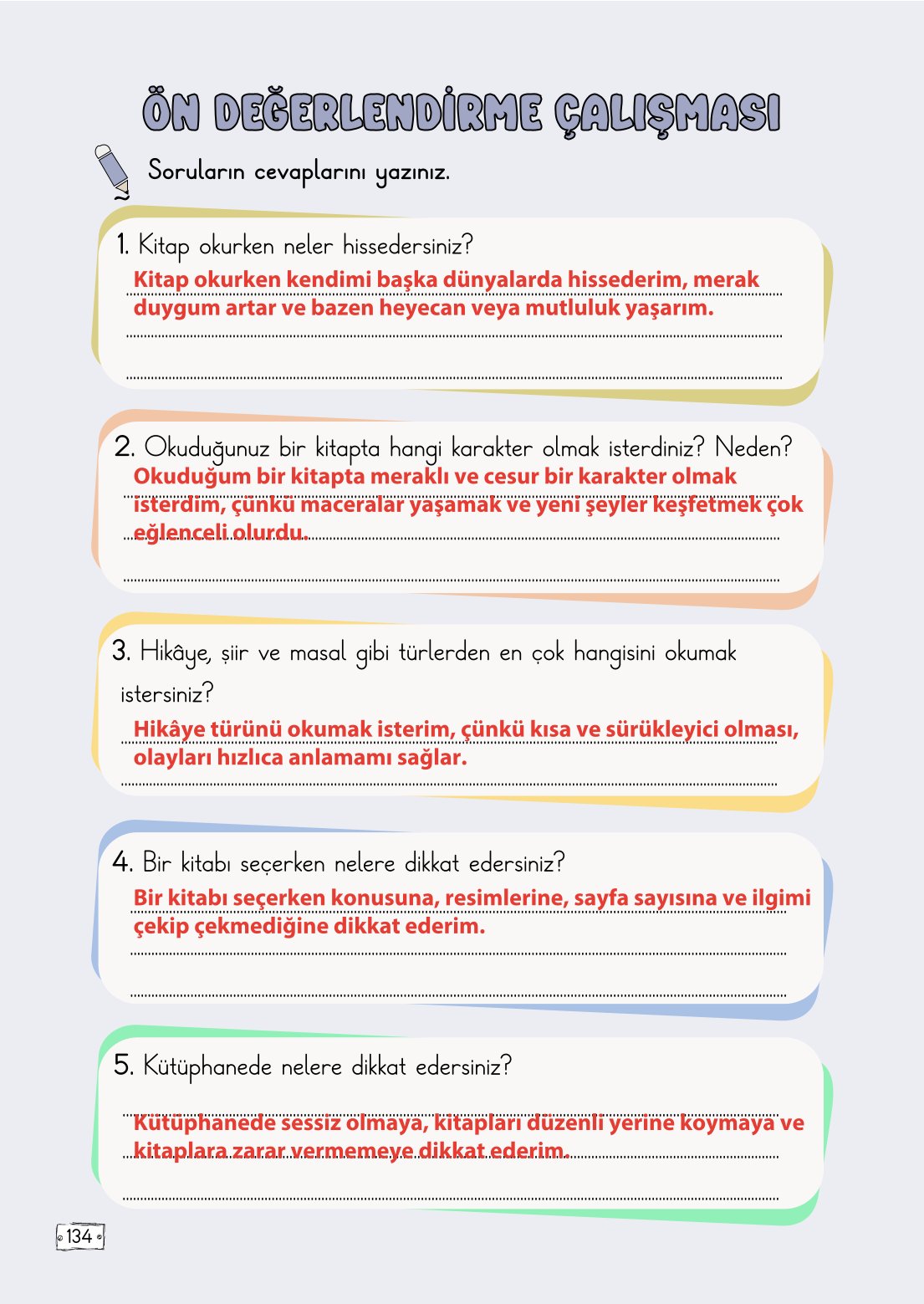 2. Sınıf Türkçe 1. Kitap Meb Yayınları Ders Kitabı Sayfa 134 Cevapları 2. Sınıf Türkçe 1. Kitap Meb Yayınları Ders Kitabı Sayfa 134 Cevapları