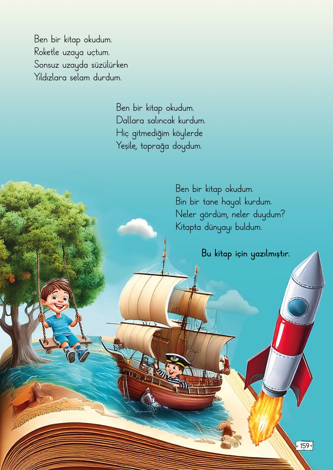 2. Sınıf Türkçe 1. Kitap Meb Yayınları Ders Kitabı Sayfa 159 Cevapları