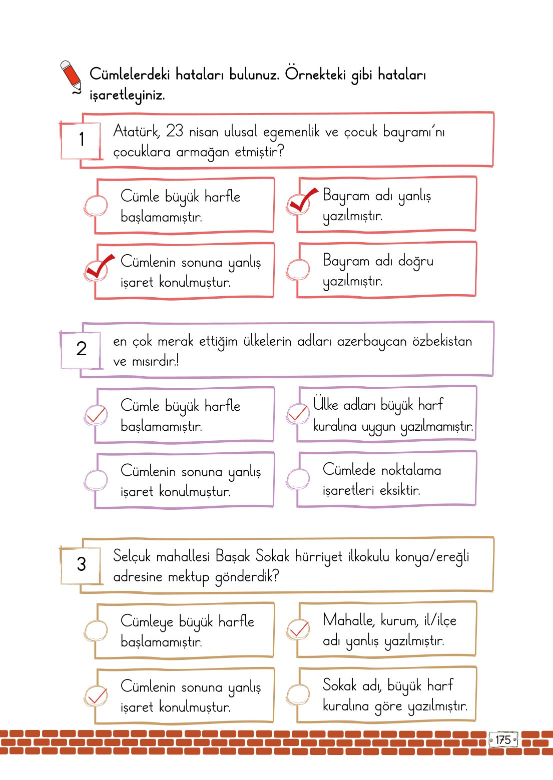 2. Sınıf Türkçe 1. Kitap Meb Yayınları Ders Kitabı Sayfa 175 Cevapları 2. Sınıf Türkçe 1. Kitap Meb Yayınları Ders Kitabı Sayfa 175 Cevapları