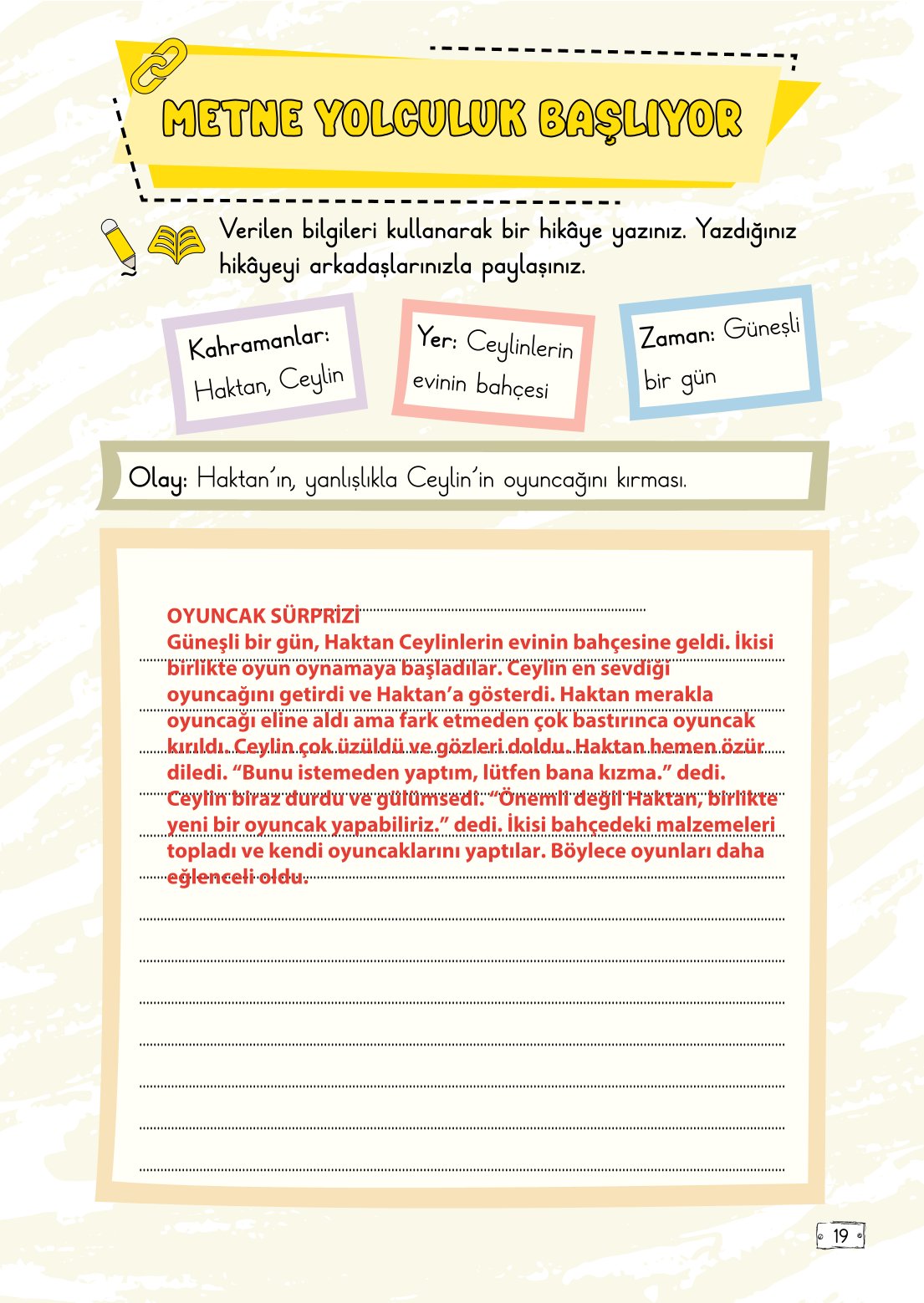 2. Sınıf Türkçe 1. Kitap Meb Yayınları Ders Kitabı Sayfa 19 Cevapları 2. Sınıf Türkçe 1. Kitap Meb Yayınları Ders Kitabı Sayfa 19 Cevapları