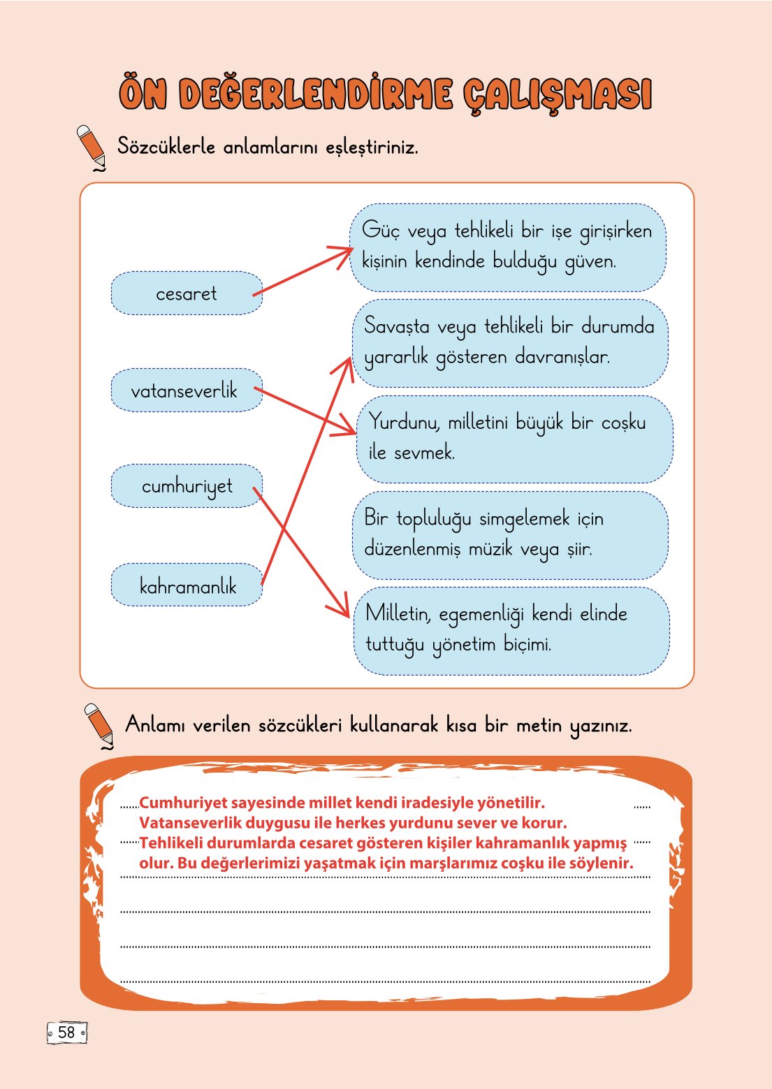 2. Sınıf Türkçe 1. Kitap Meb Yayınları Ders Kitabı Sayfa 58 Cevapları 2. Sınıf Türkçe 1. Kitap Meb Yayınları Ders Kitabı Sayfa 58 Cevapları